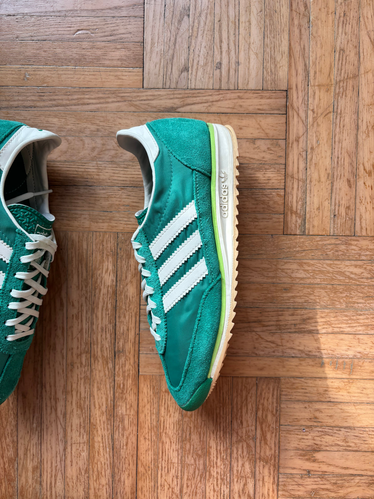 Adidas SL 72 Vert Émeraude Blanc | Baskets Rétro - 38.5