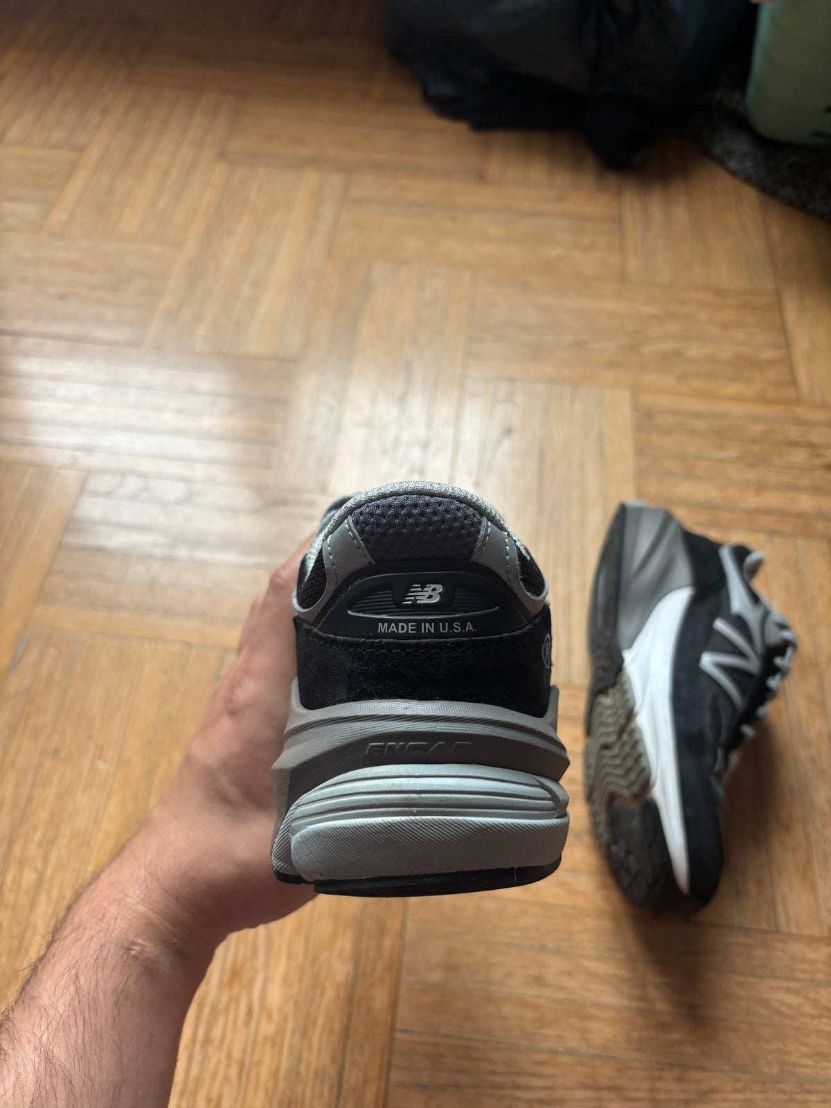New Balance 990 Noir Gris | Baskets Rétro Vintage - 38