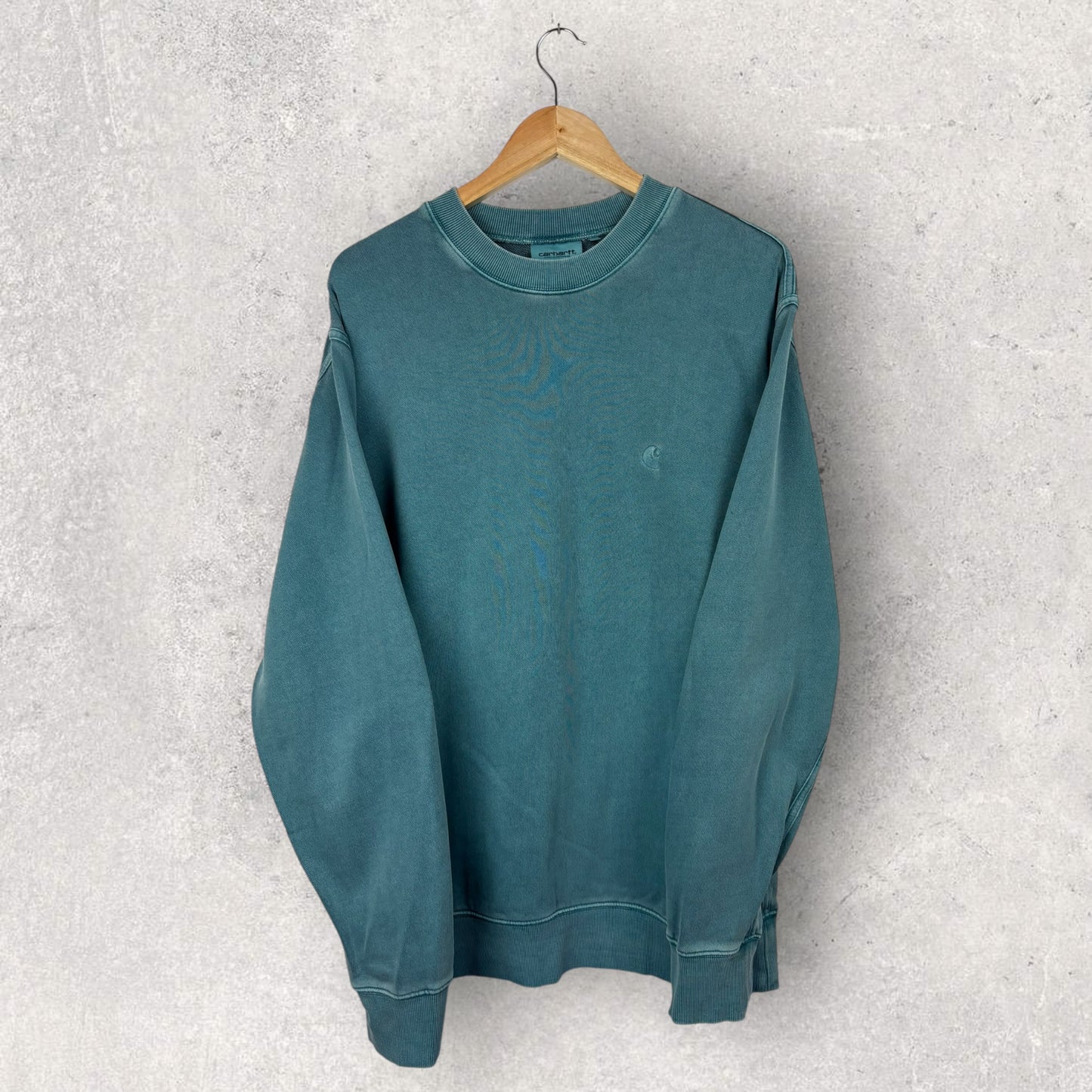Carhartt Sweat Vert Logo Brodé Vert - M