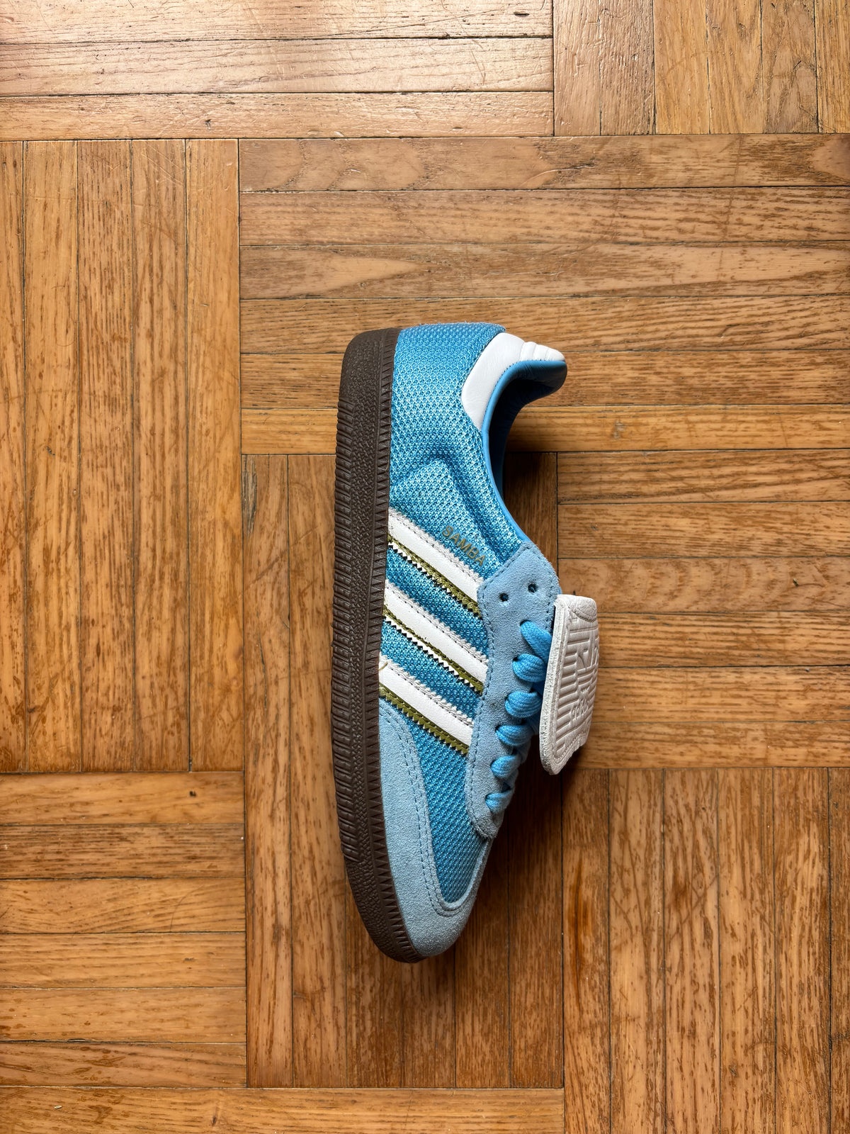 Adidas Samba Bleu Ciel Blanc | Sneakers Vintage - 38