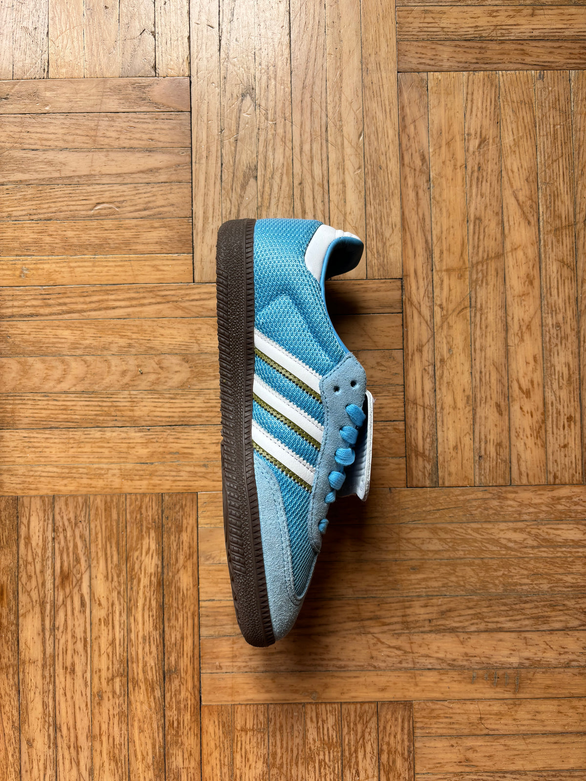Adidas Samba Bleu Ciel Blanc | Sneakers Vintage - 38