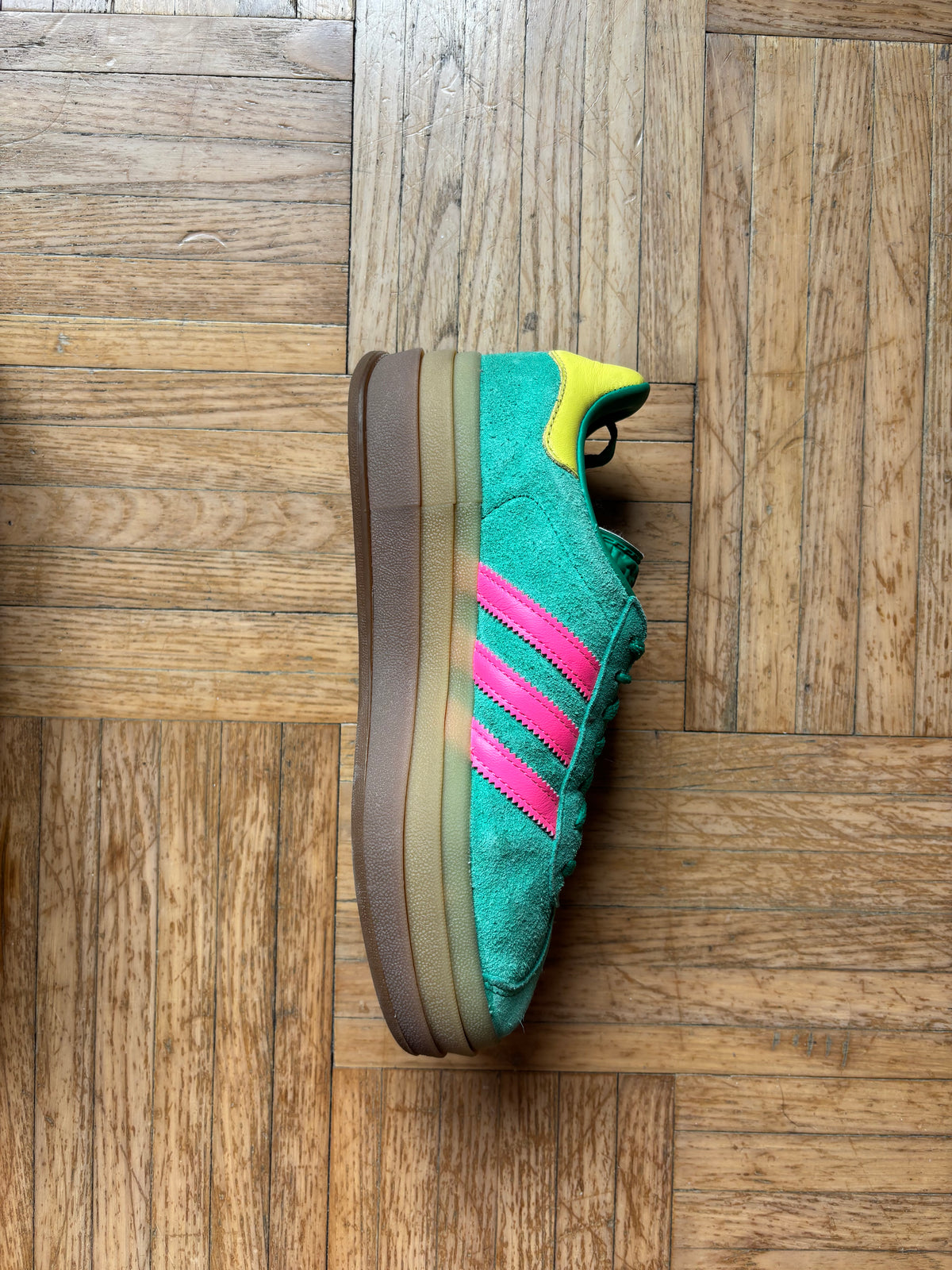Adidas Gazelle Bold Vert Rose | Sneakers Vintage - 36.5
