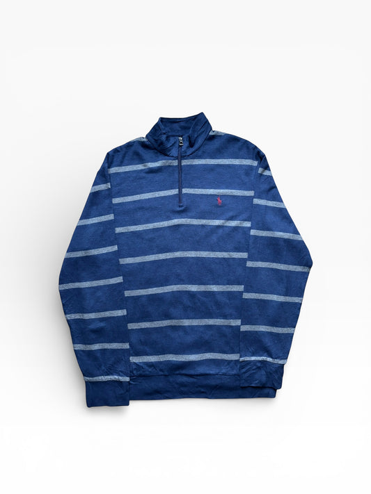 Half Zip Ralph Lauren Bleu Gris - L