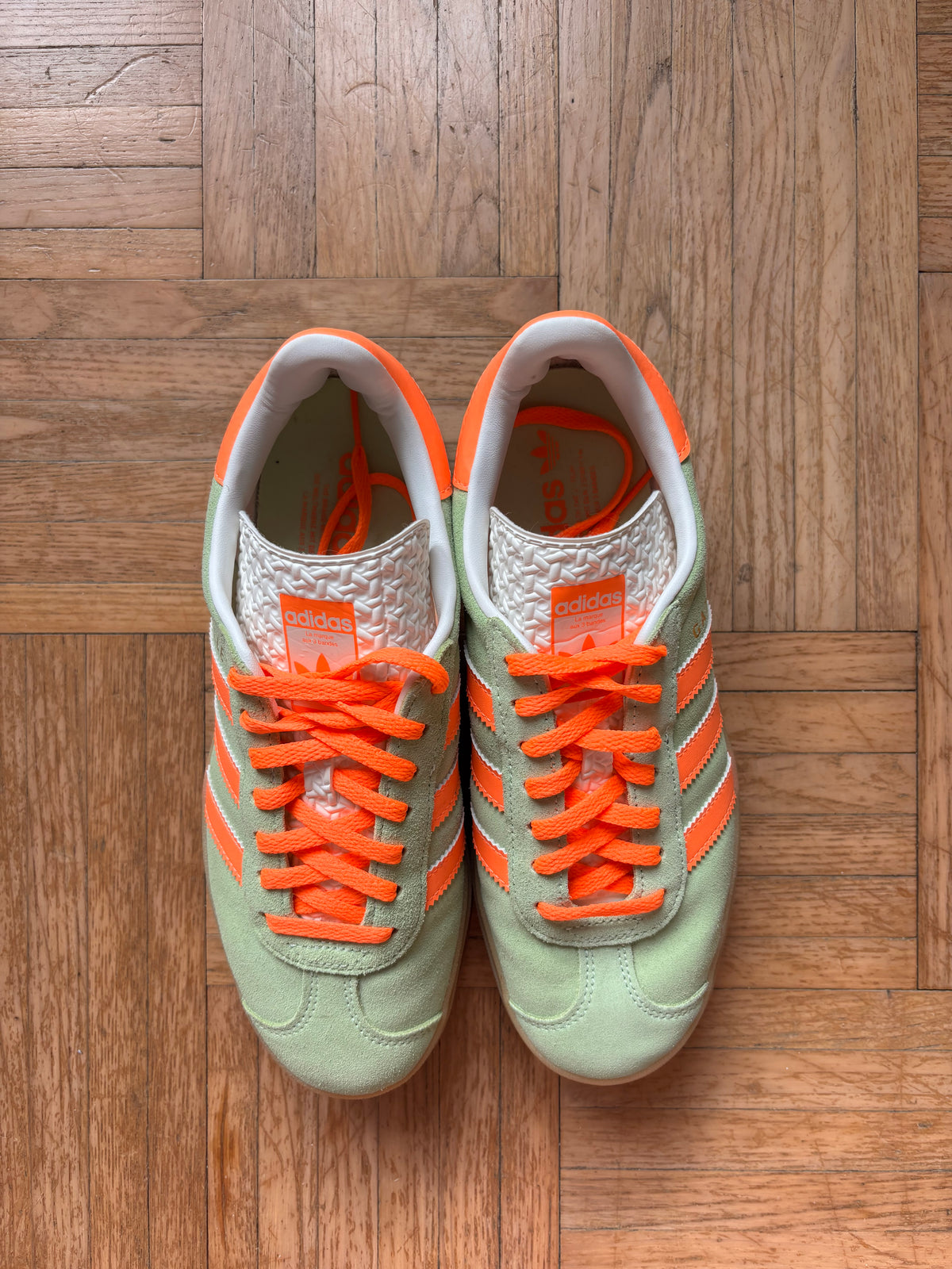 Adidas Gazelle Bold Vert Menthe Orange | Baskets Plateforme - 40