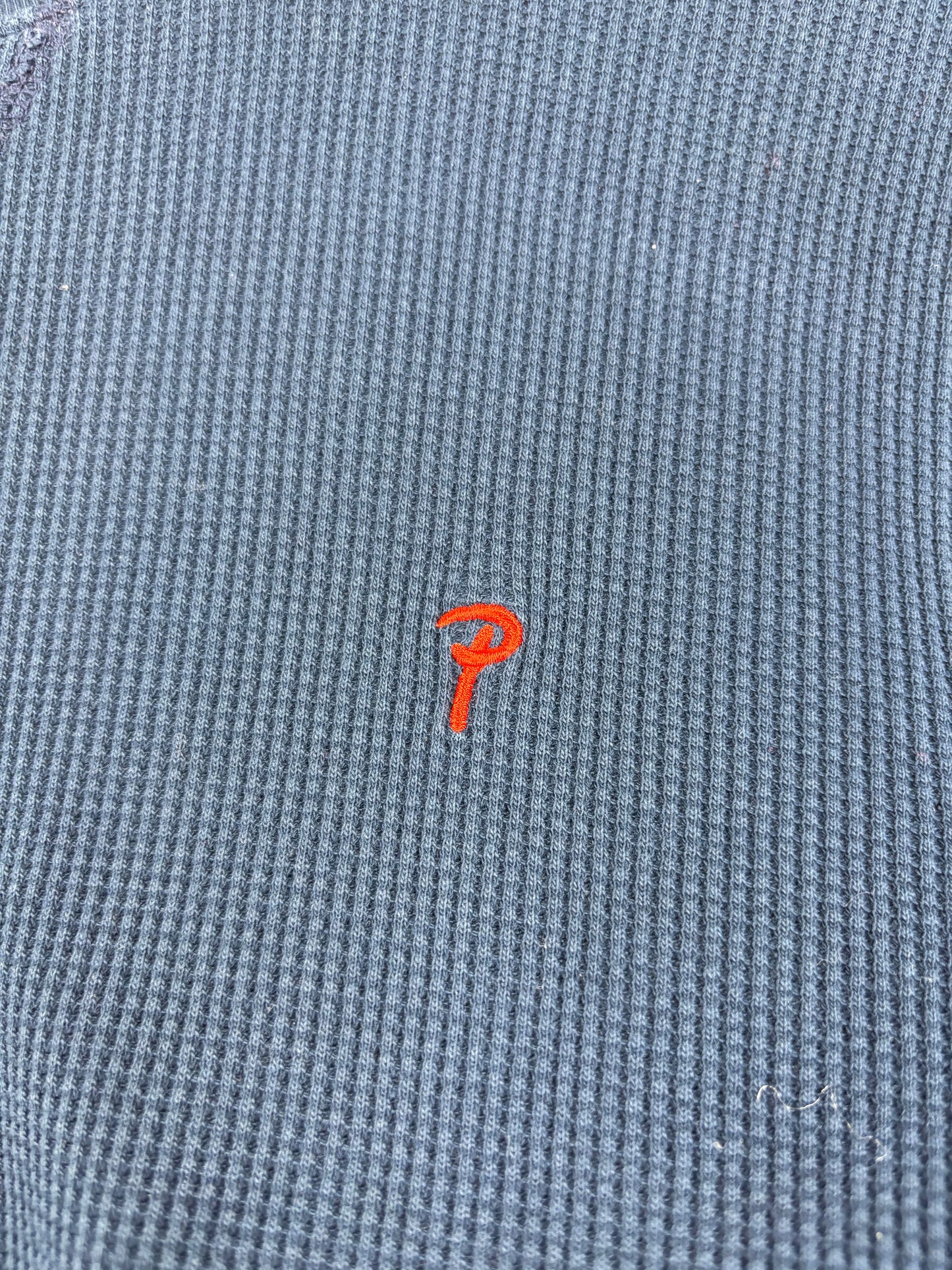 Patta Sweat Bleu Marine Logo Brodé - S