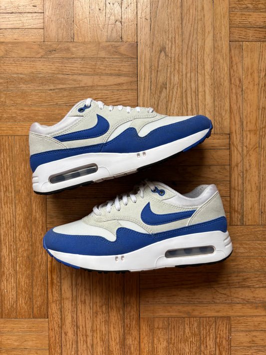 Nike Air Max 1 Bleu Roi Blanc | Baskets Rétro Vintage - 38.5