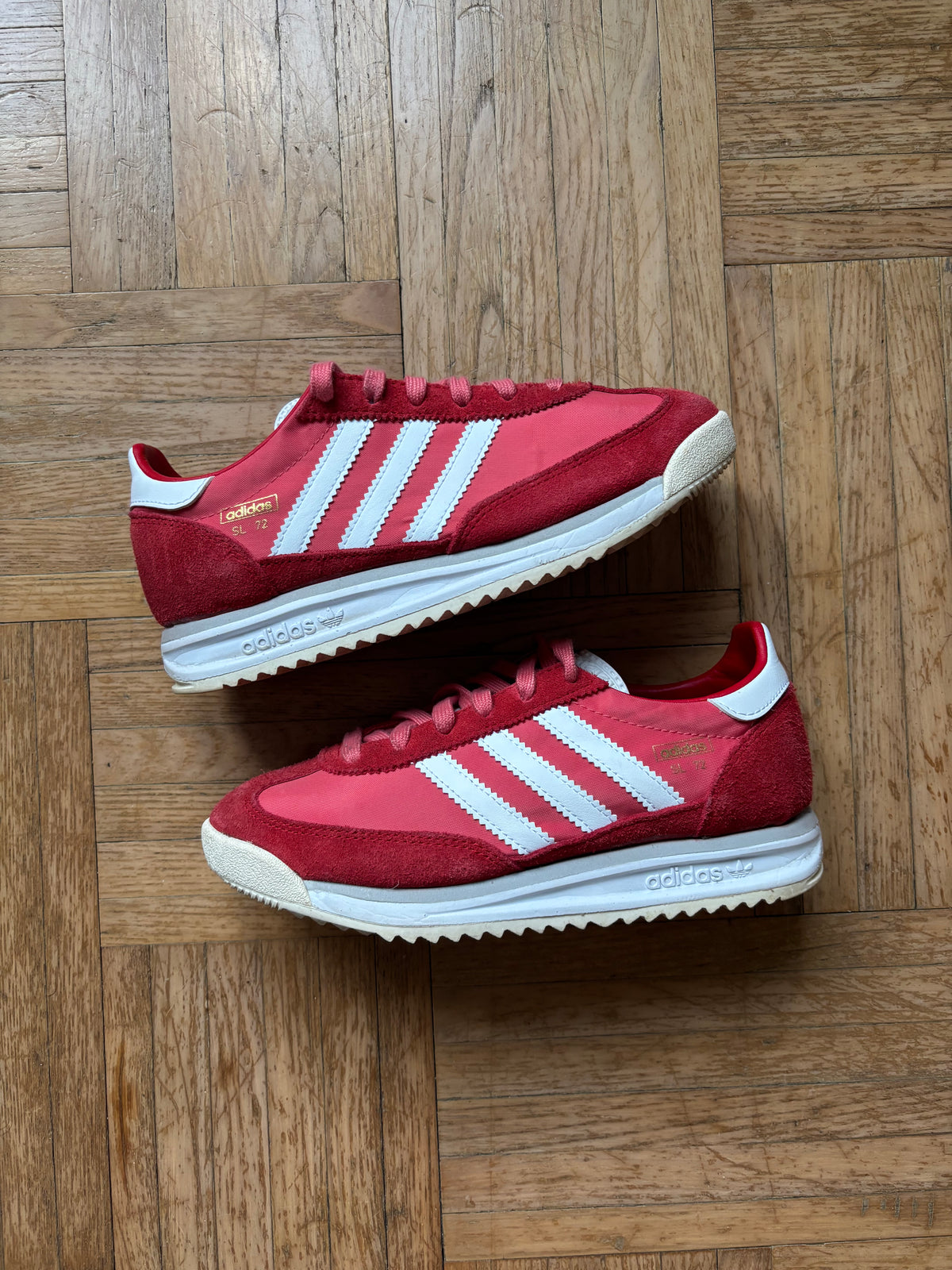 Adidas SL72 Rose Rouge Blanc | Sneakers Vintage - 36