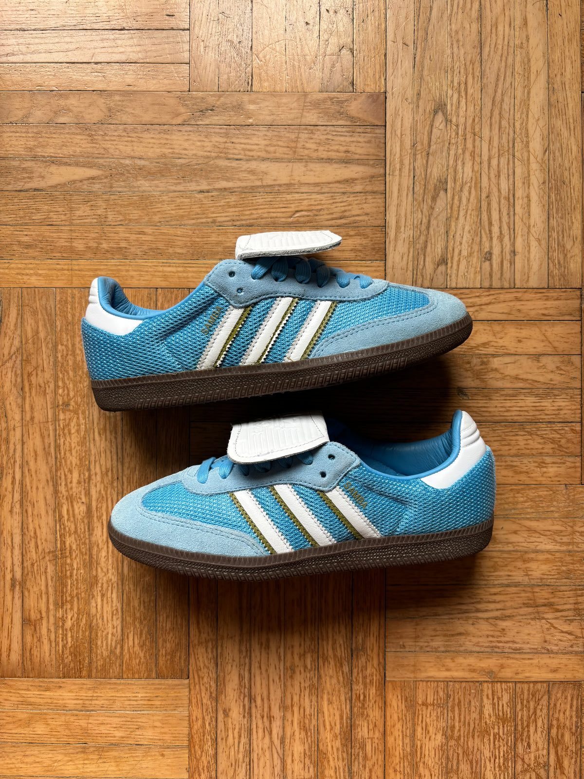 Adidas Samba Bleu Ciel Blanc | Sneakers Vintage - 38