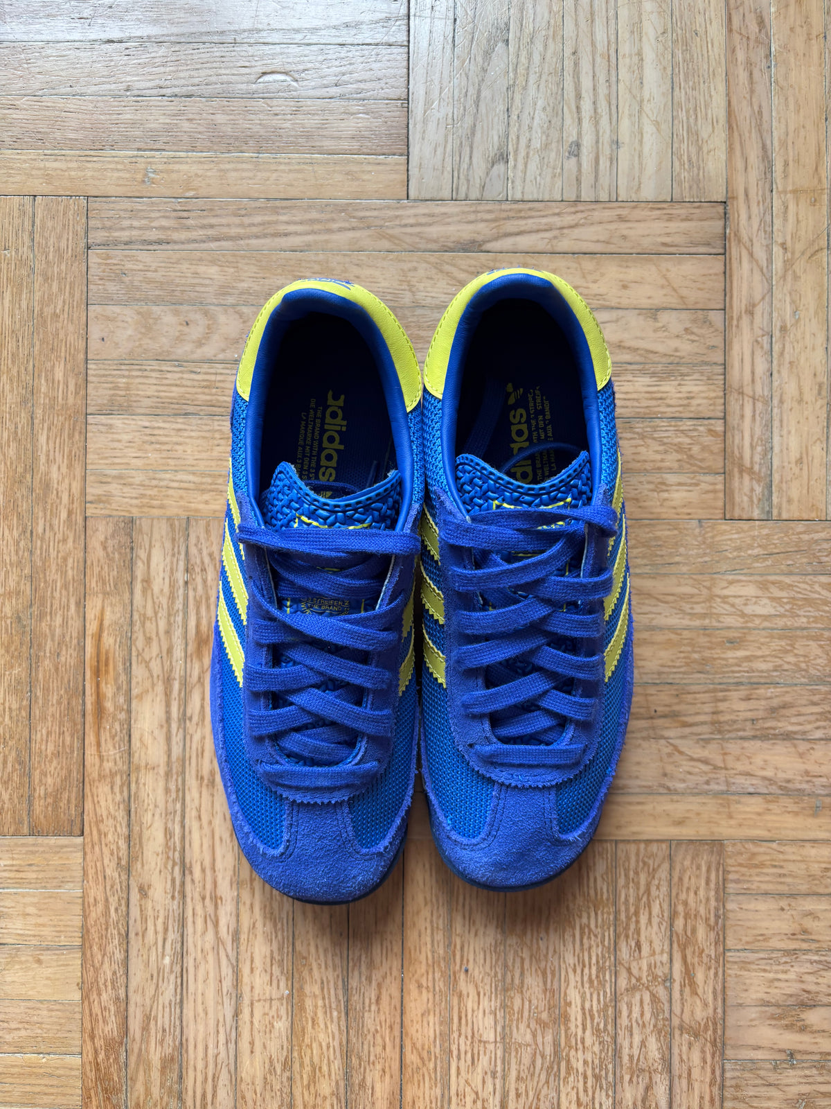 Adidas SL 72 Bleu Royal Jaune | Baskets Rétro Vintage - 36