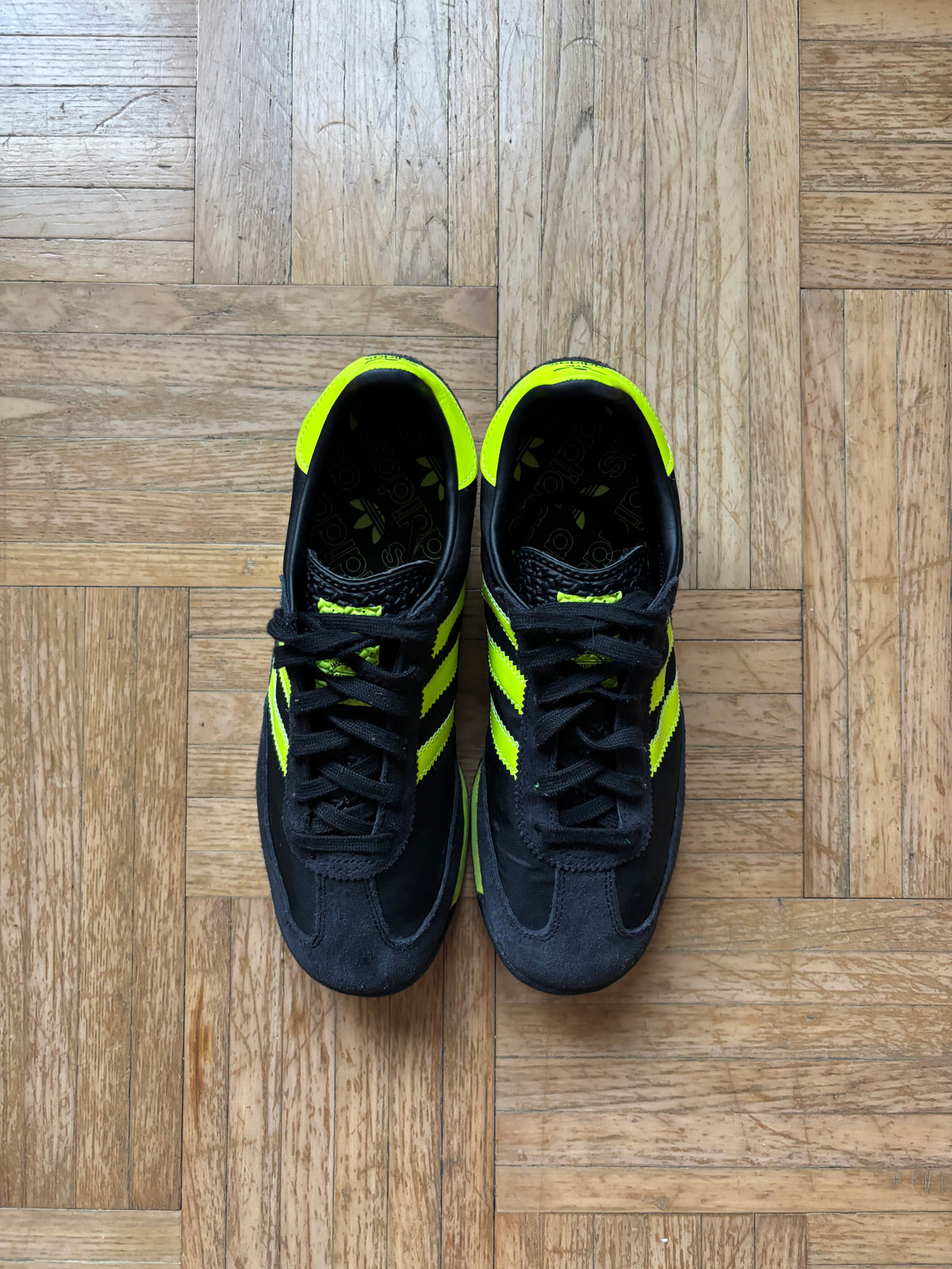 Adidas SL72 Noir Vert Fluo | Sneakers Vintage - 39