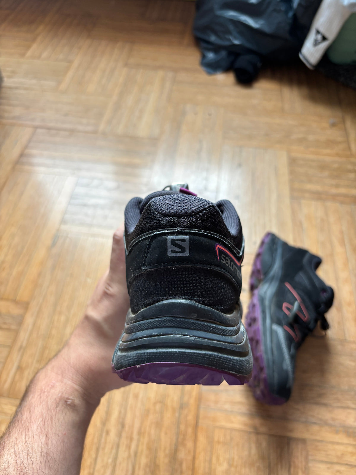 Salomon XT-Wings Noir Violet Rose | Chaussures Trail - 39