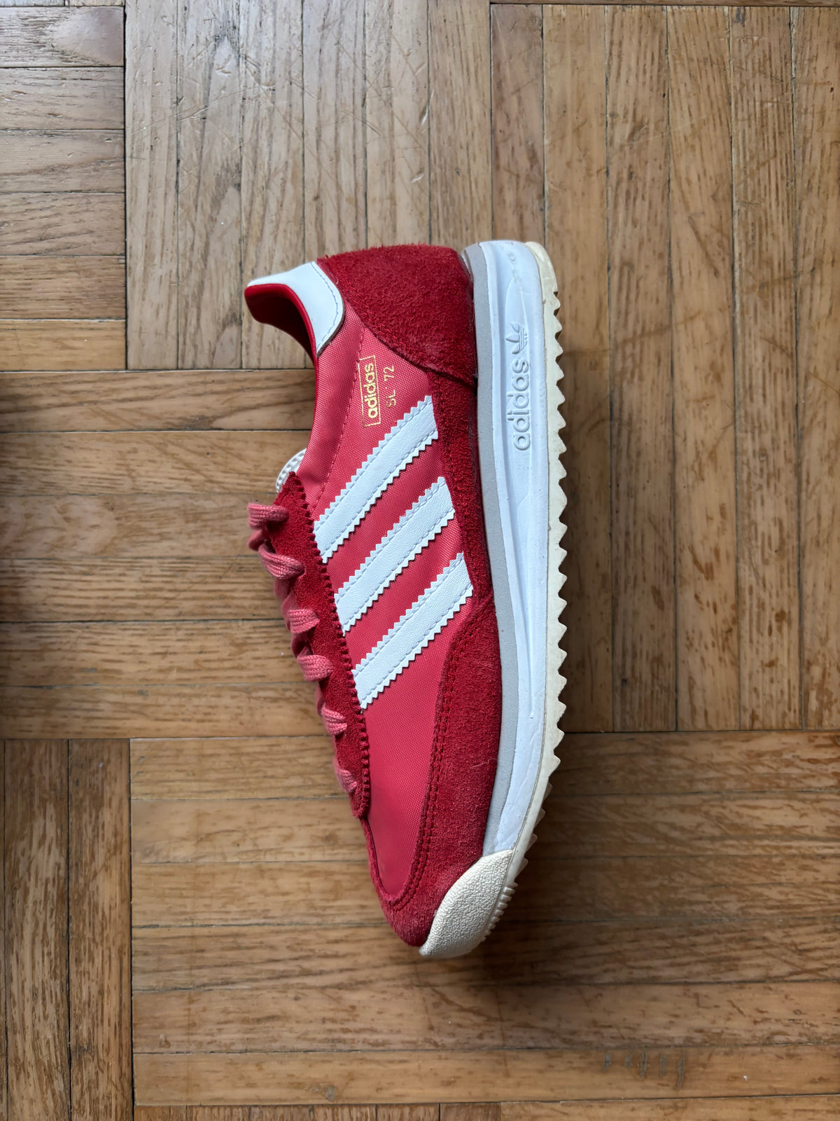 Adidas SL72 Rose Rouge Blanc | Sneakers Vintage - 36