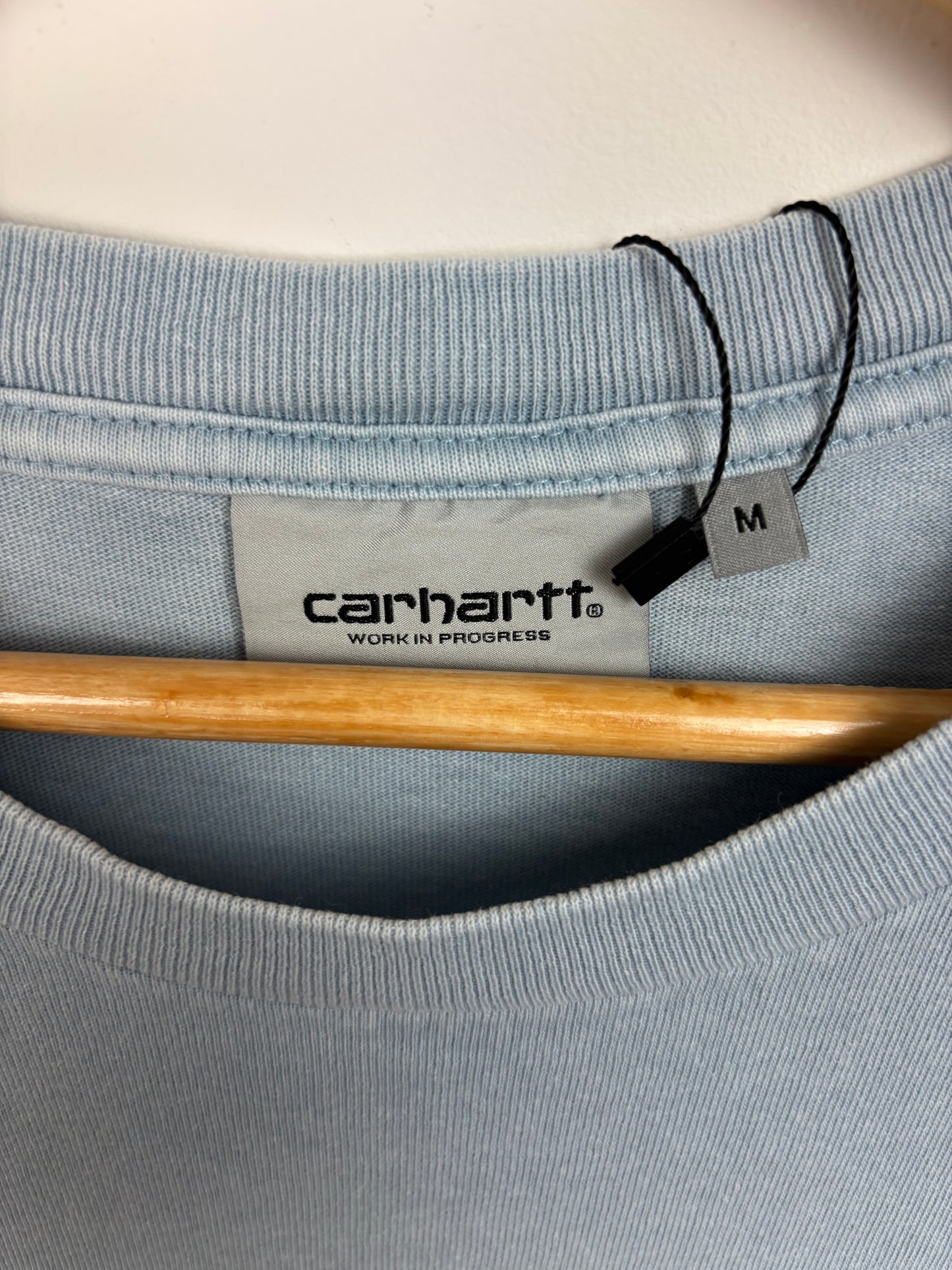 Carhartt Tee Shirt Bleu Logo Brodé - M