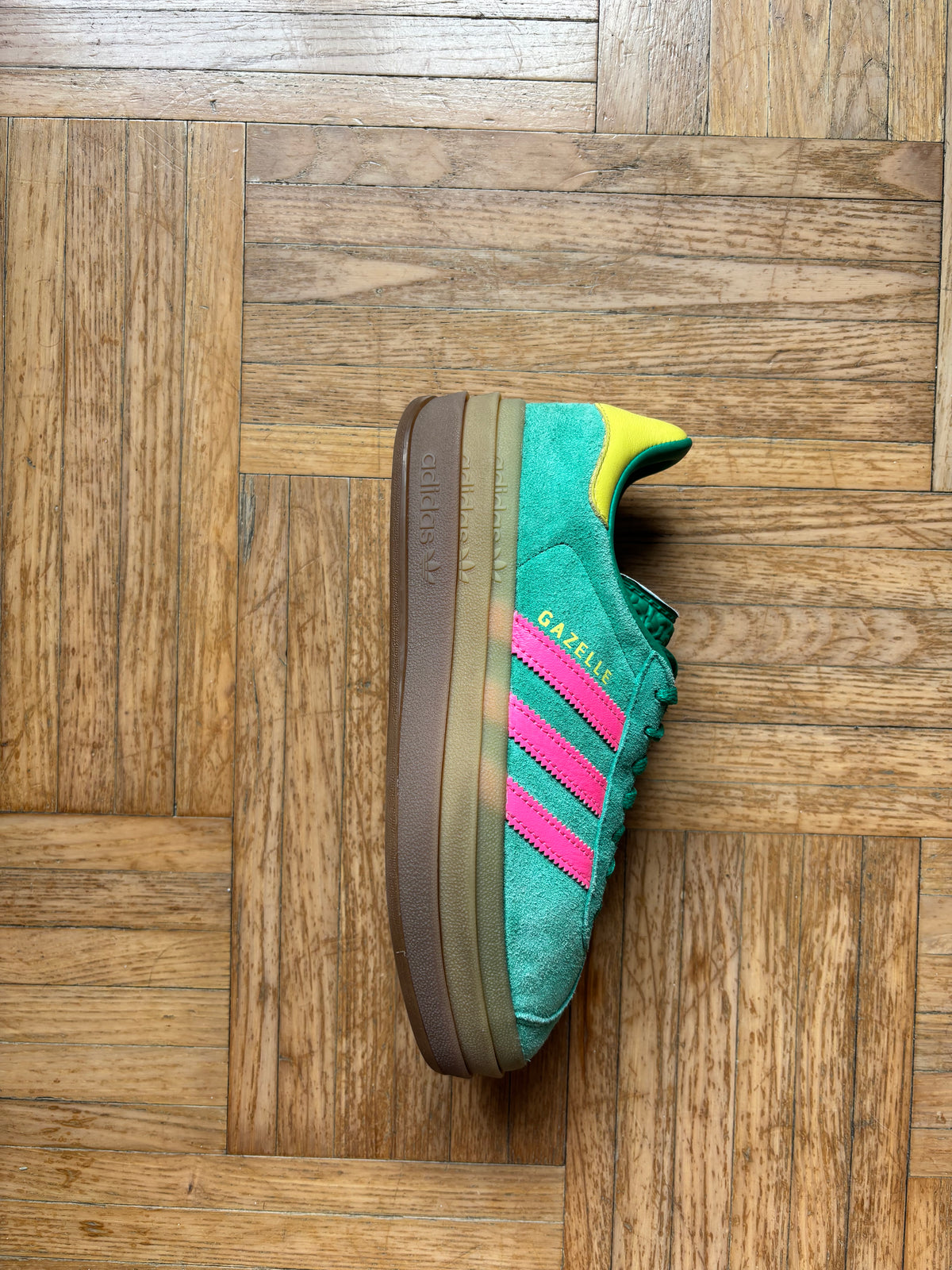 Adidas Gazelle Bold Vert Rose | Sneakers Vintage - 36.5
