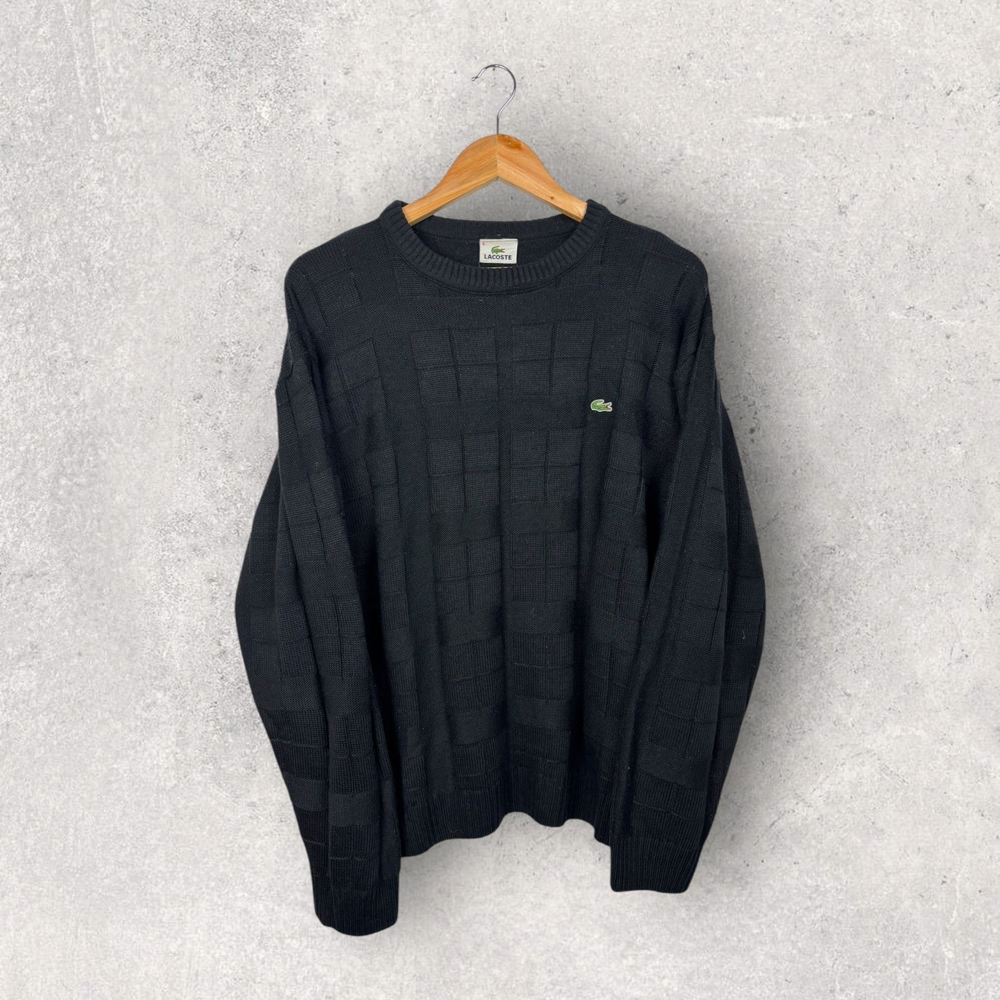 Lacoste Pull Noir Logo Brodé - XL