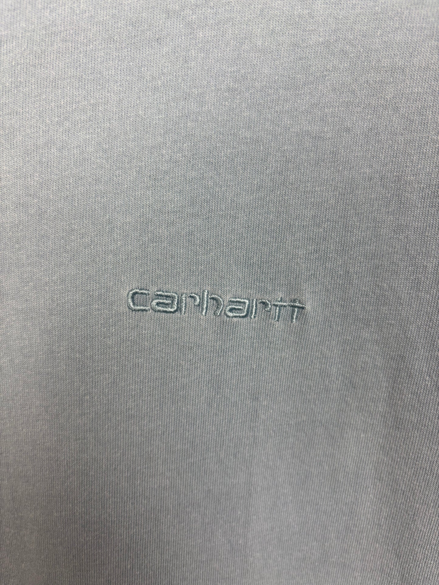 Carhartt Tee Shirt Bleu Logo Brodé - M