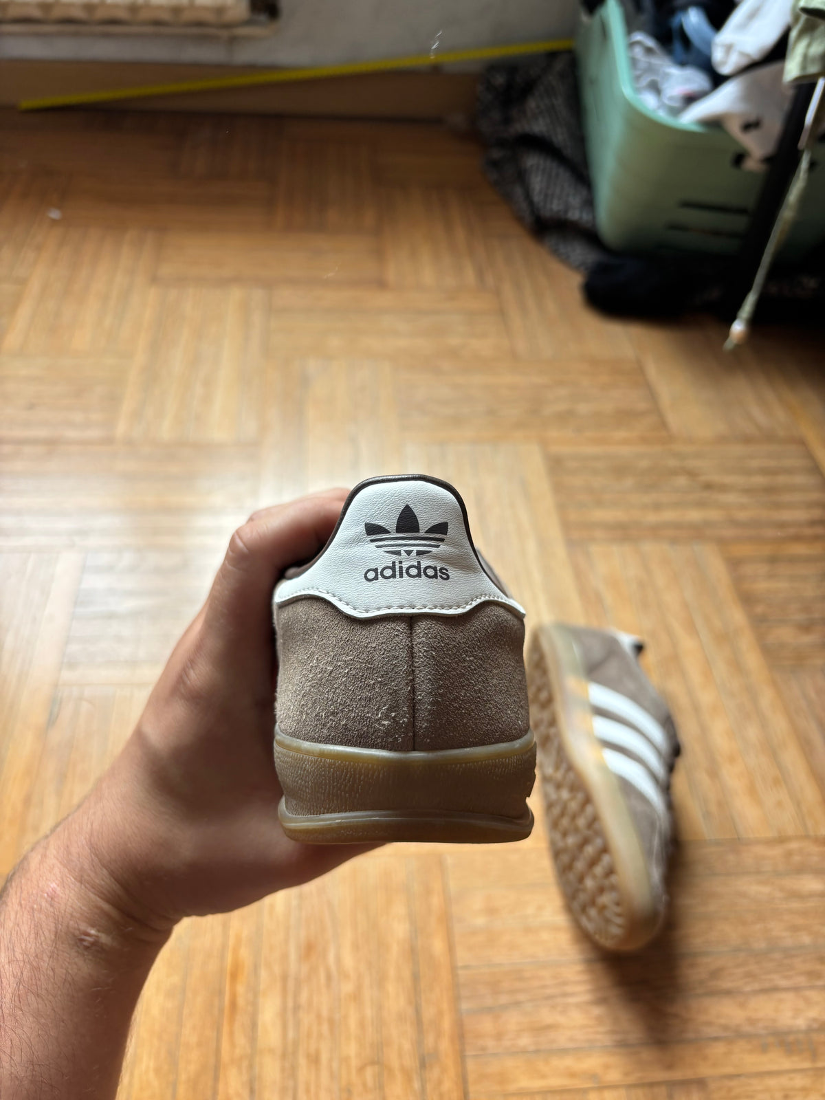 Adidas Gazelle Marron Blanc | Sneakers Vintage - 36