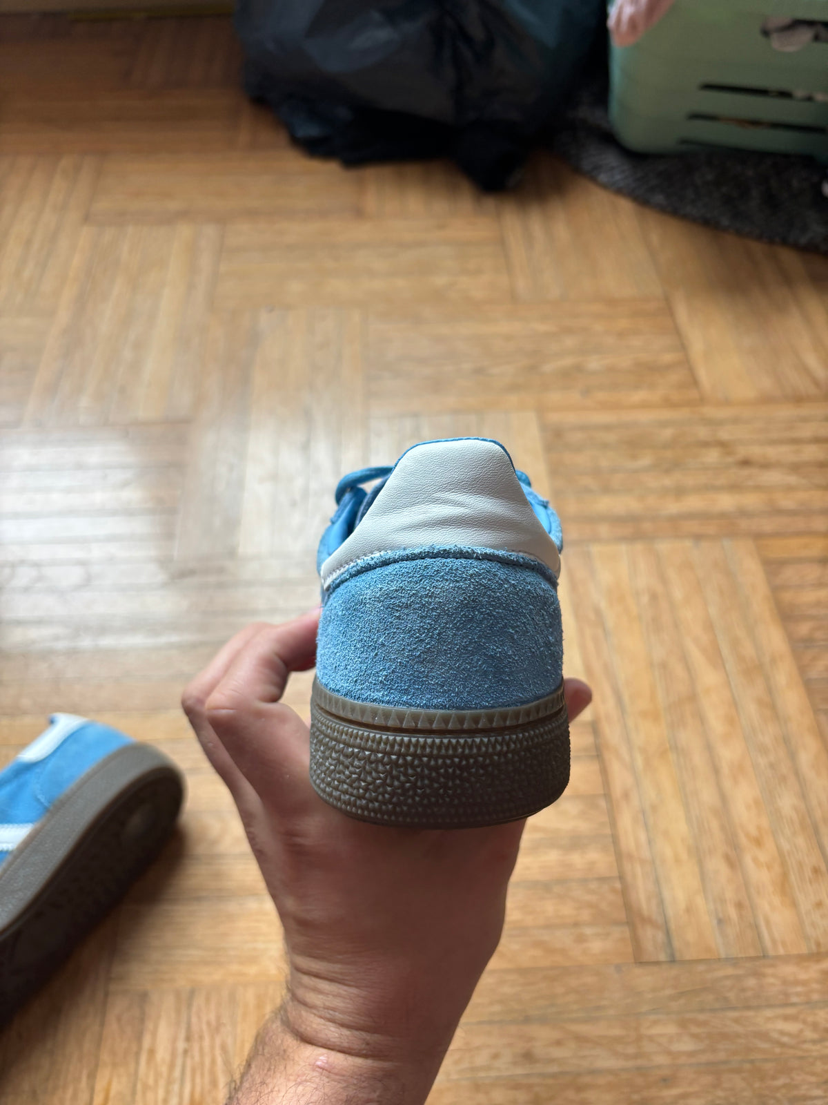 Adidas Handball Spezial Bleu Ciel Blanc | Baskets Rétro - 37