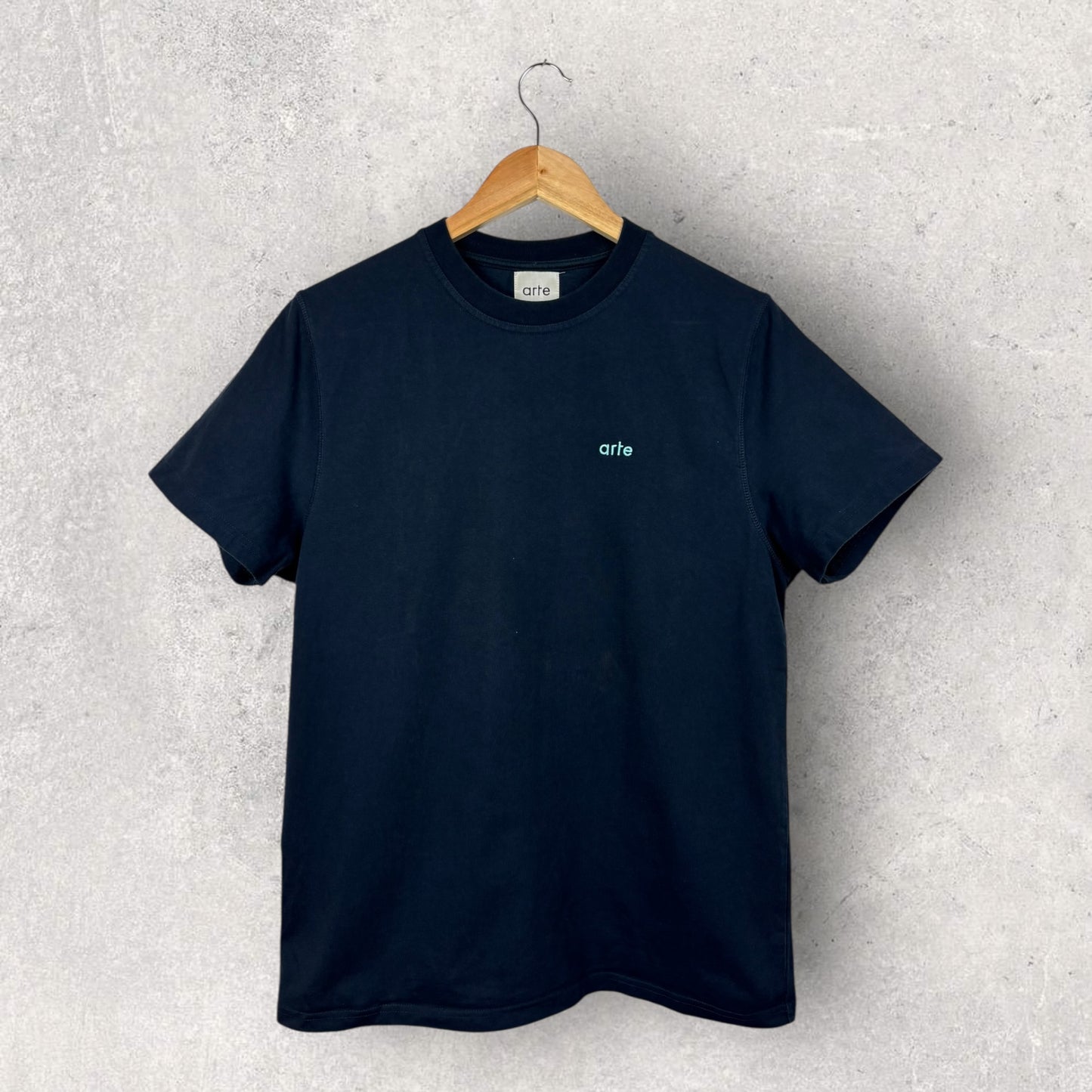 Arte Tee Shirt Bleu Marine Logo Bleu - S