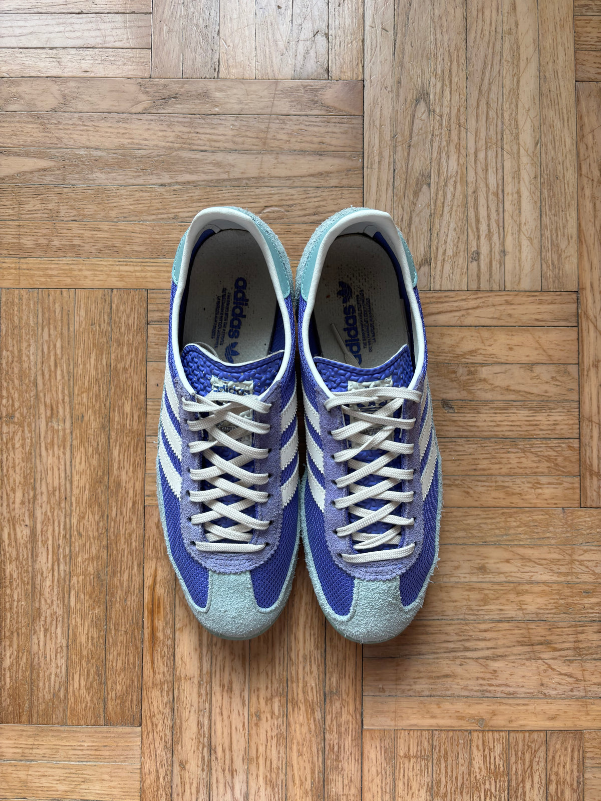Adidas SL72 Violet Bleu Clair Blanc | Sneakers Vintage - 38