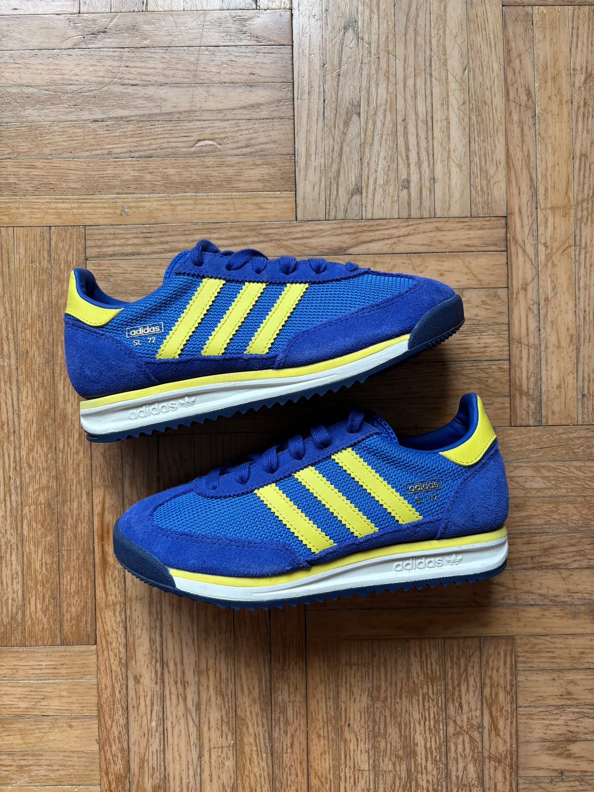Adidas SL 72 Bleu Royal Jaune | Baskets Rétro Vintage - 36