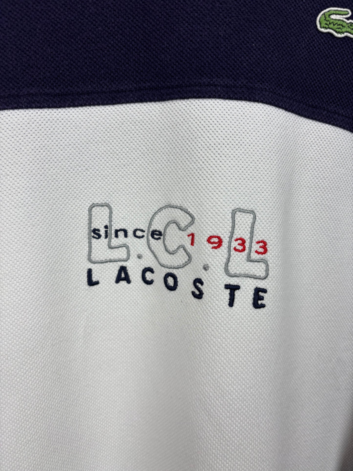 Lacoste Sweat Col V Logo Brodé - M