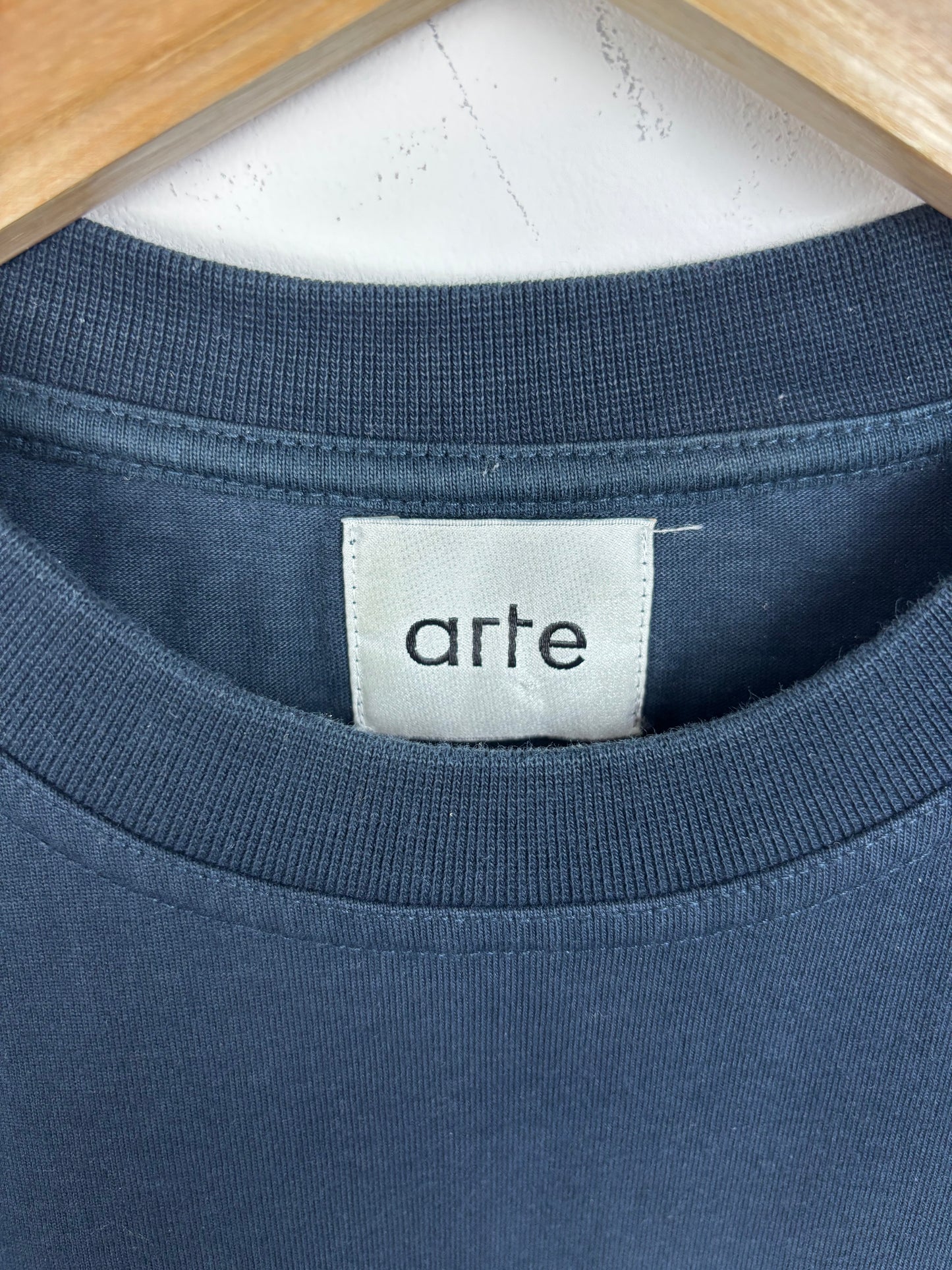 Arte Tee Shirt Bleu Marine Logo Bleu - S