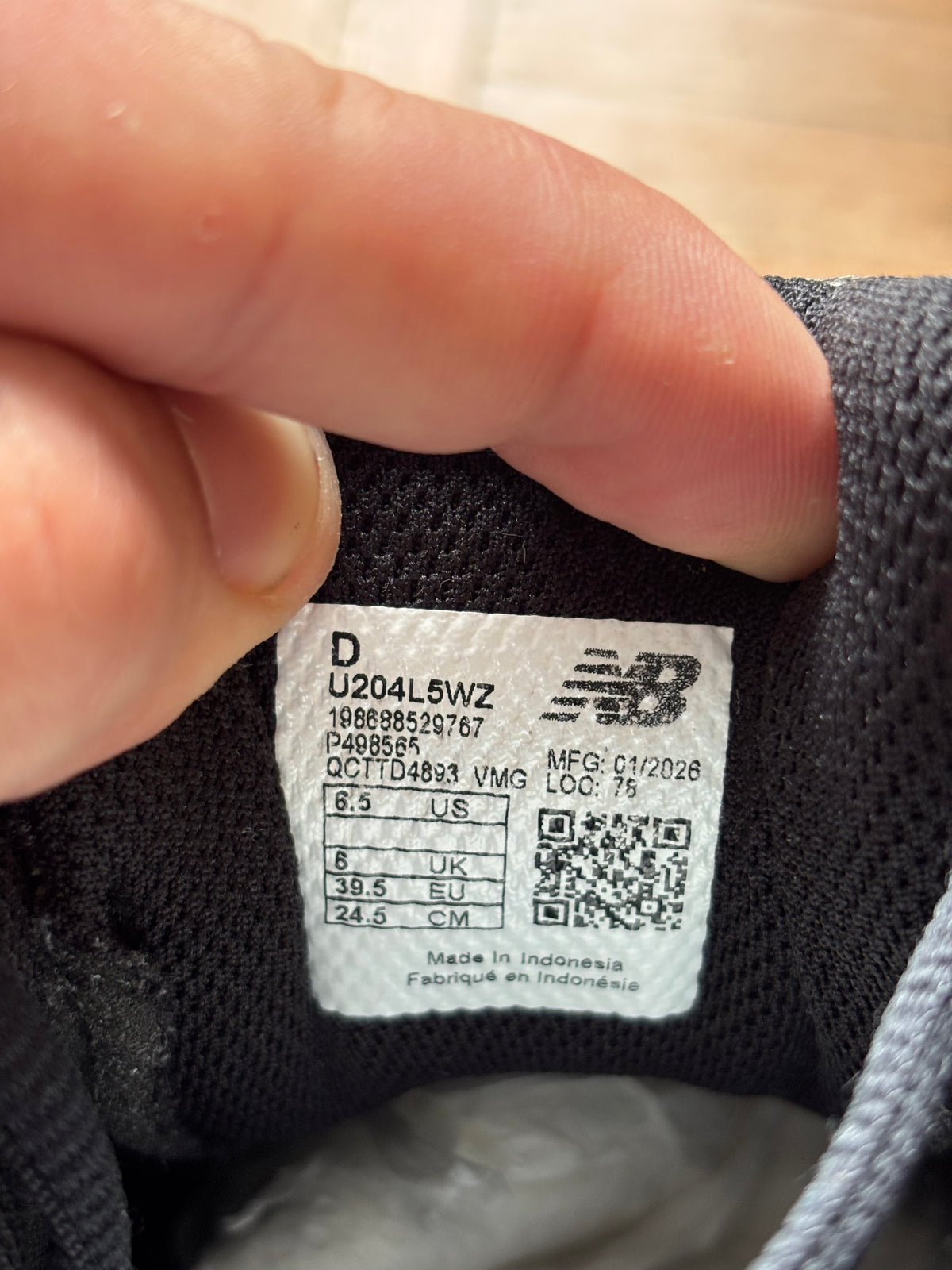 New Balance 204L Gris Noir | Sneakers Vintage - 39.5