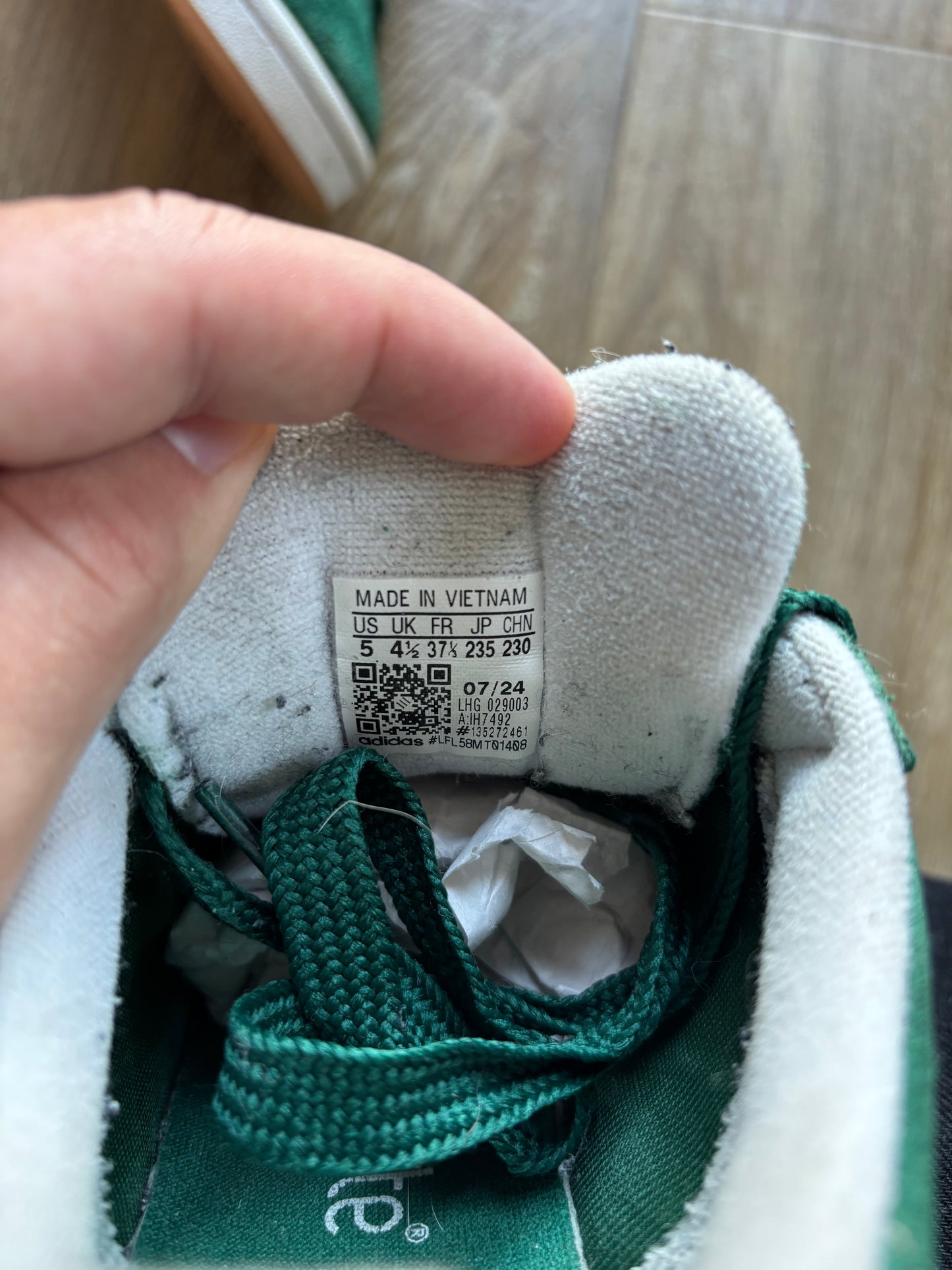 Adidas Campus 00’s Dark Green - (Taille 37 1/3)