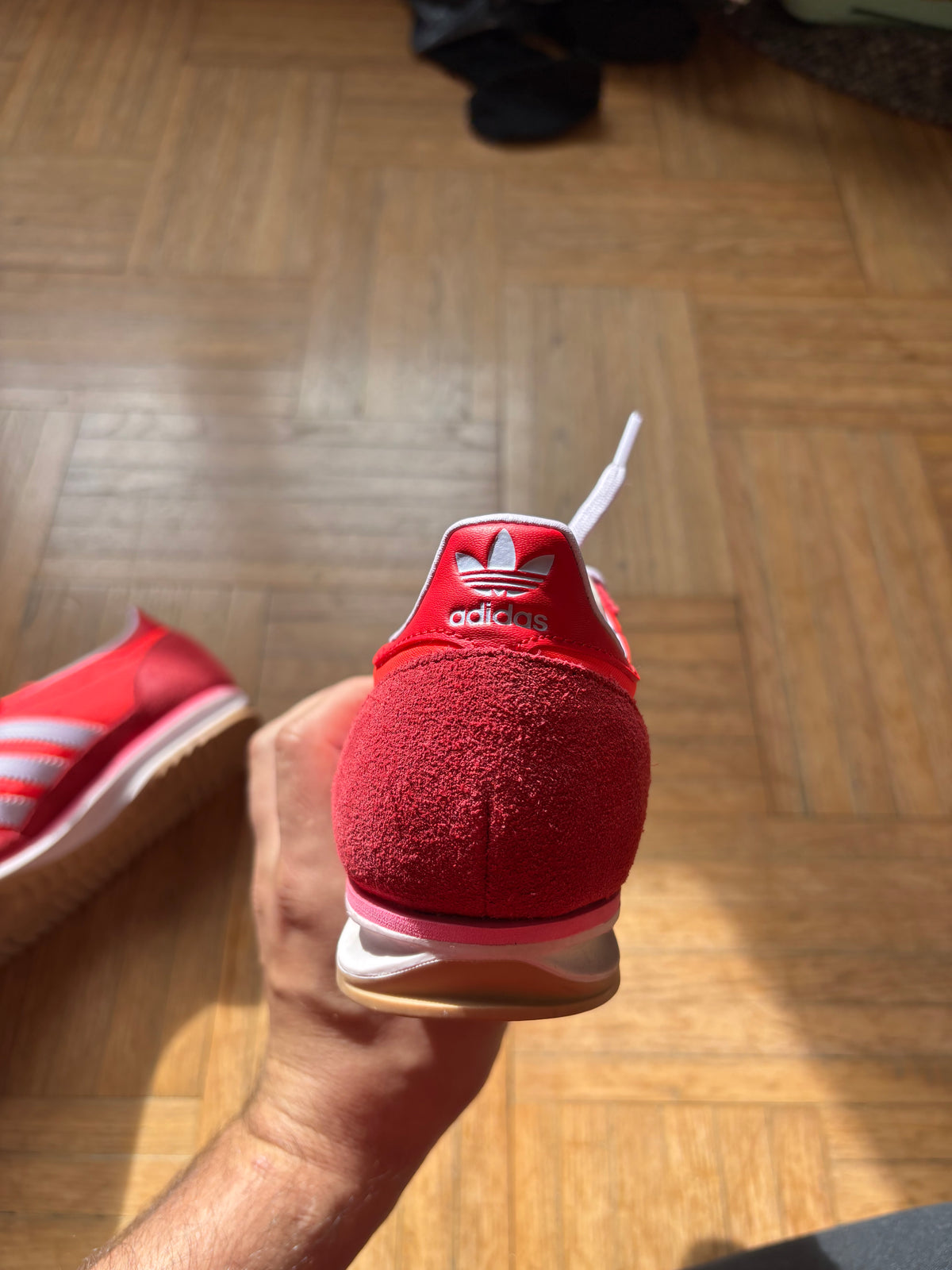 Adidas SL 72 Rouge Rose Fluo | Baskets Rétro Vintage - 36.5