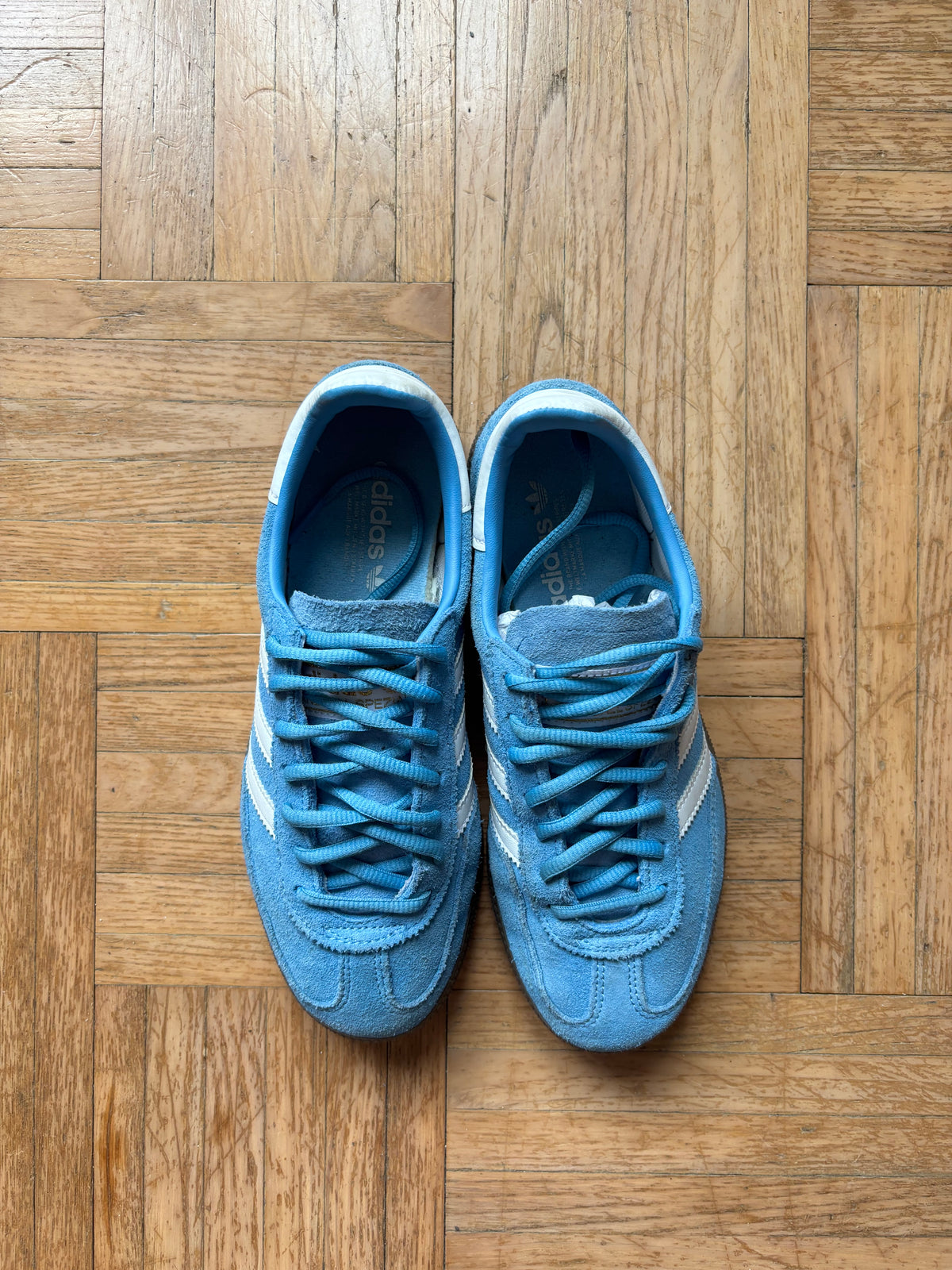 Adidas Handball Spezial Bleu Ciel Blanc | Baskets Rétro - 37