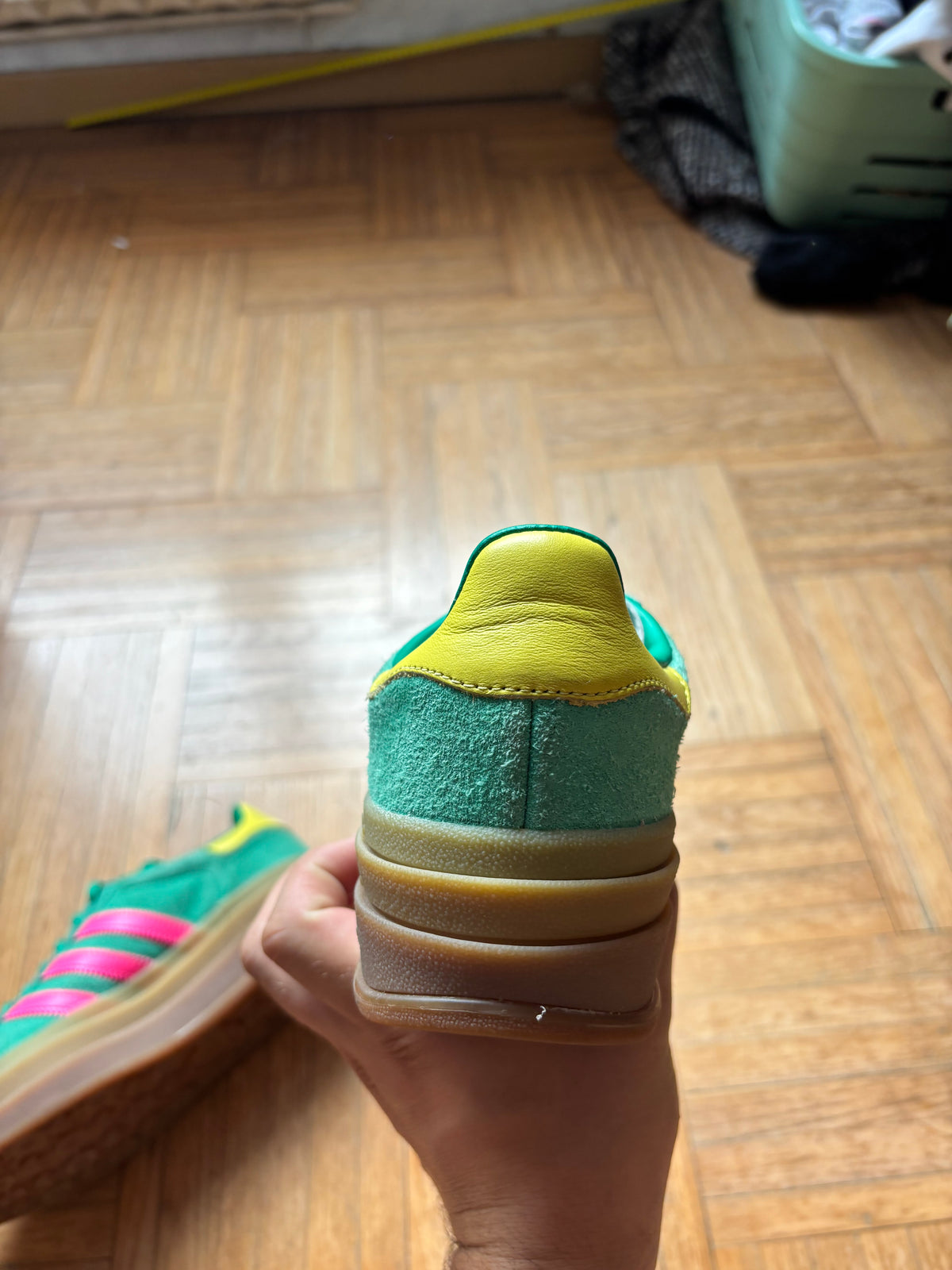 Adidas Gazelle Bold Vert Rose | Sneakers Vintage - 36.5