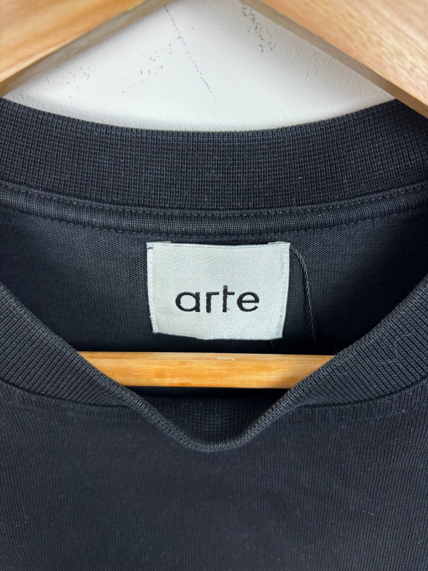 Arte Tee Shirt Noir Gros Logo Dos - M