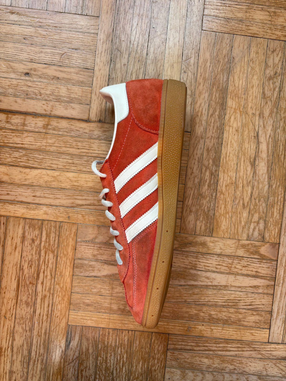 Adidas Handball Spezial Orange Blanc | Baskets Rétro - 45