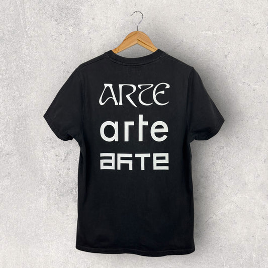 Arte Tee Shirt Noir Gros Logo Dos - M