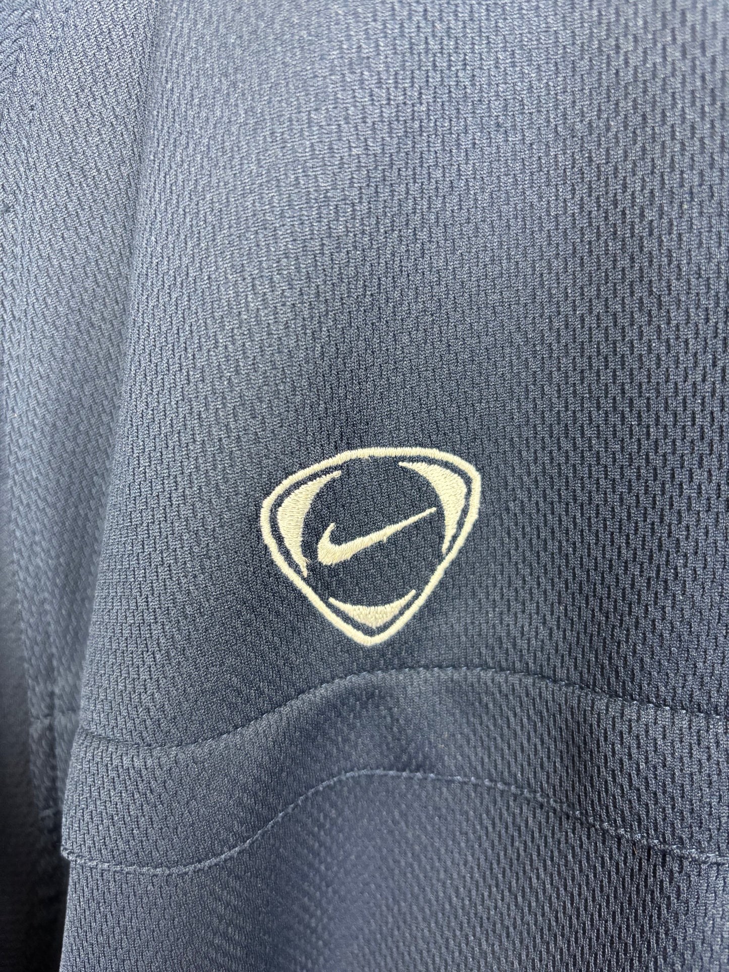 Nike Veste Vintage Bleu Marine Logo Brodé - L