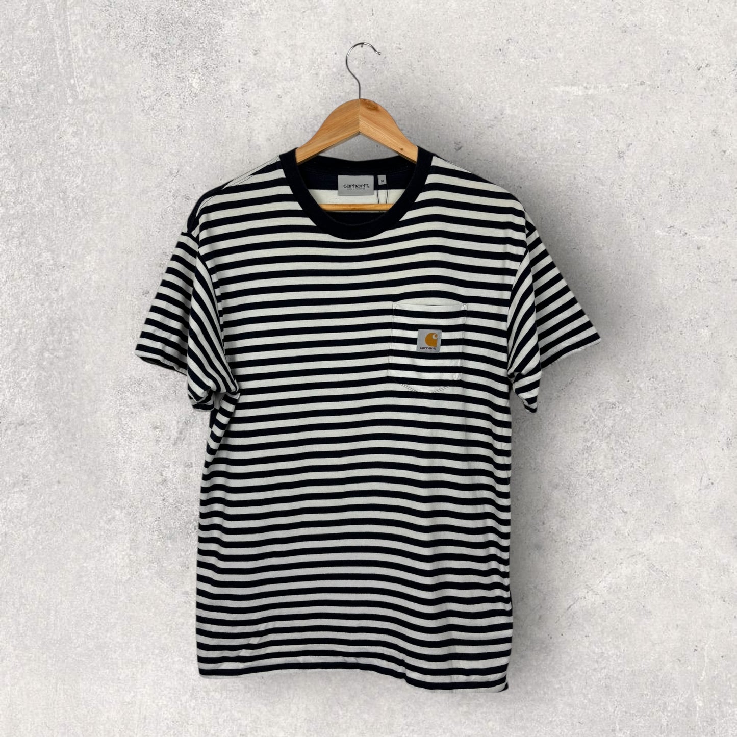 Carhartt Tee Shirt Marinière à poche - M