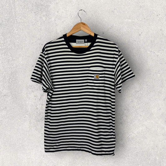 Carhartt Tee Shirt Marinière à poche - M