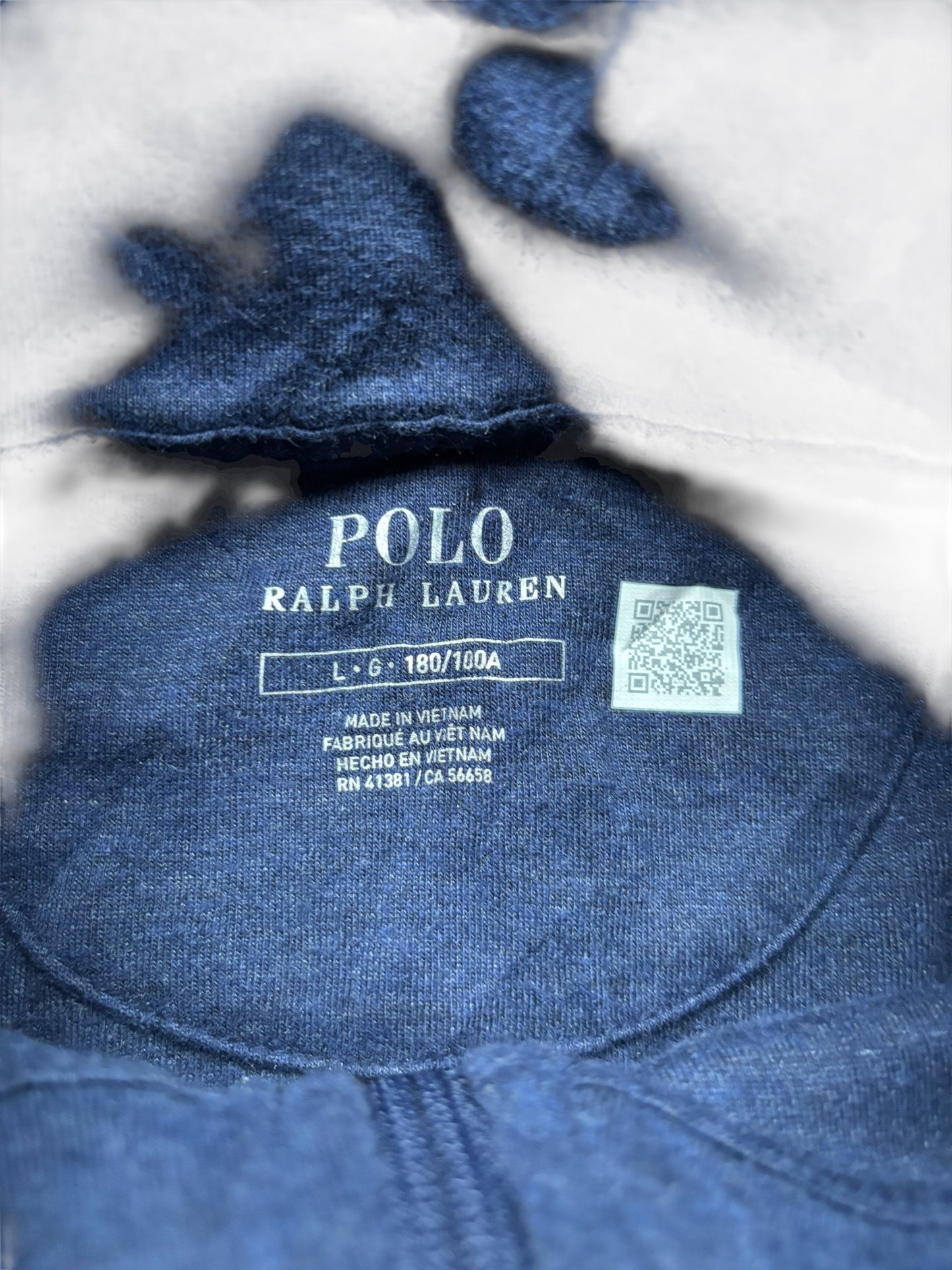 Half Zip Ralph Lauren Bleu Gris - L