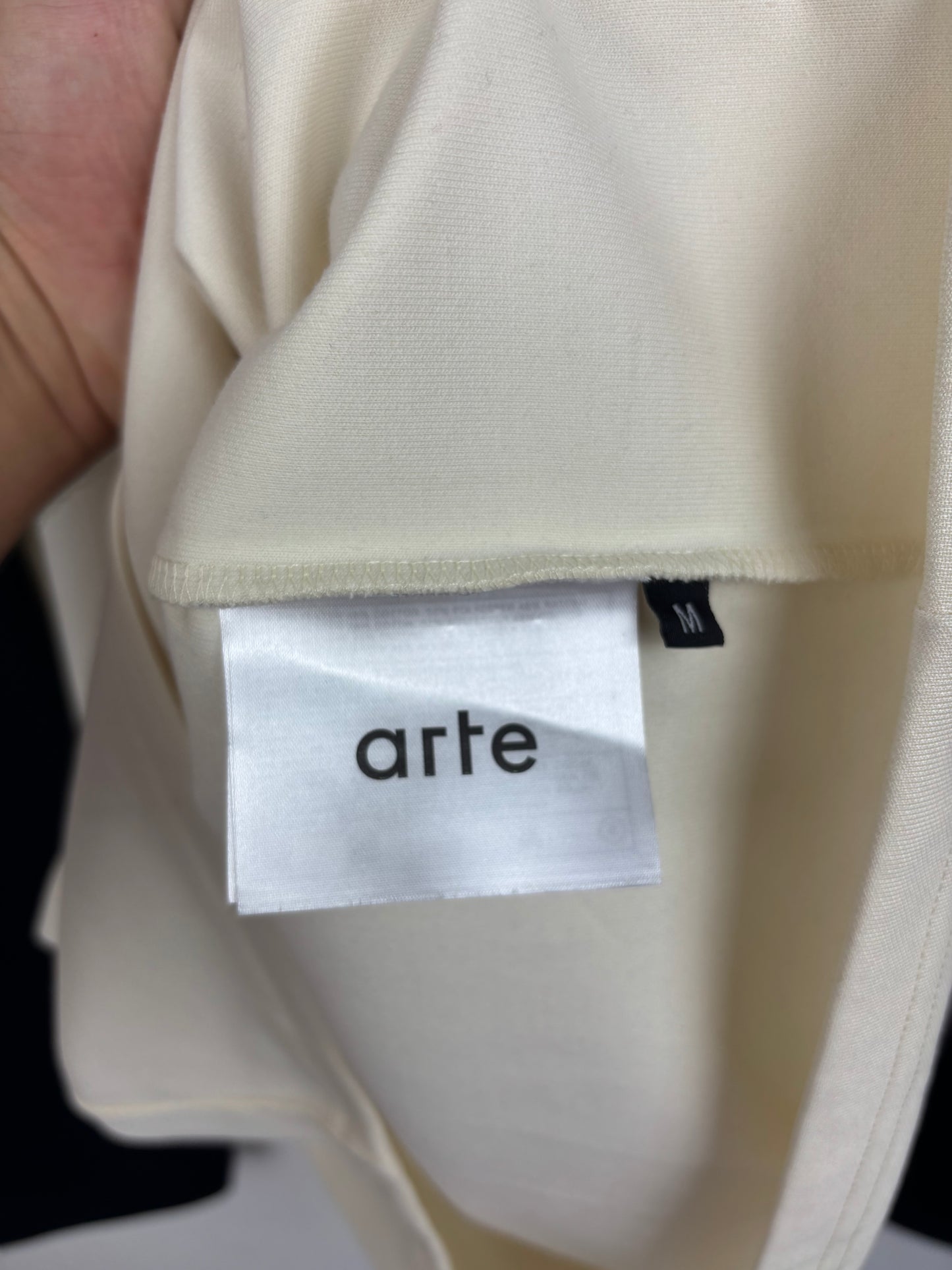 Arte Tee Shirt Manches Longues Bleu Marine Blanc - L