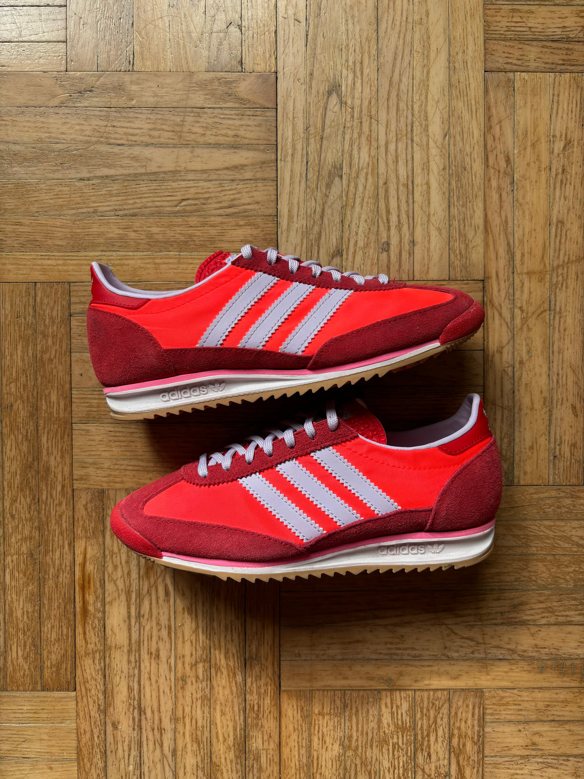 Adidas SL 72 Rouge Rose Fluo | Baskets Rétro Vintage - 36.5