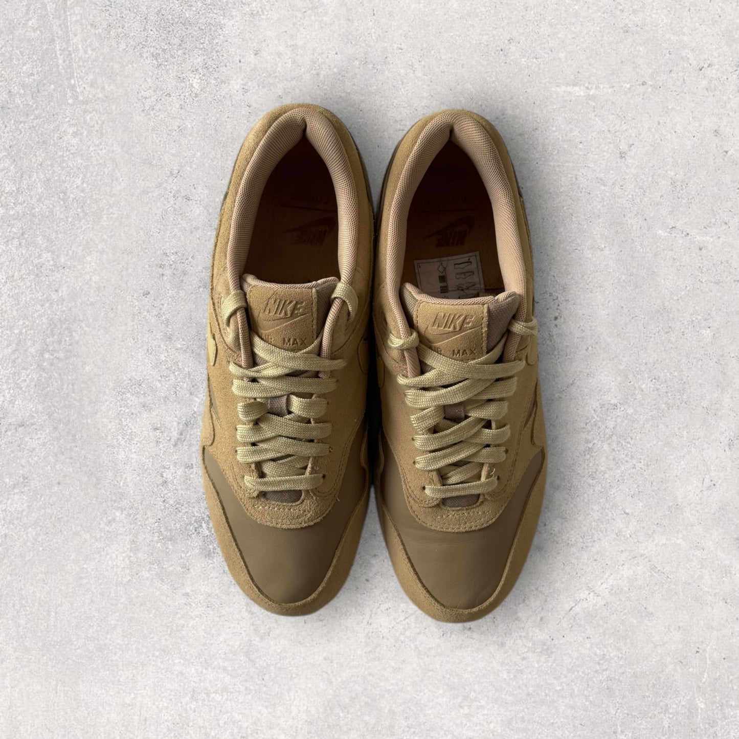 Nike Air Max 1 Premium Tan Suede (Taille 41)