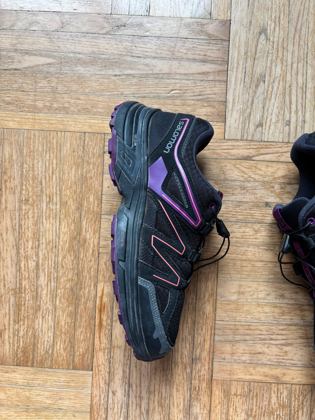 Salomon XT-Wings Noir Violet Rose | Chaussures Trail - 39