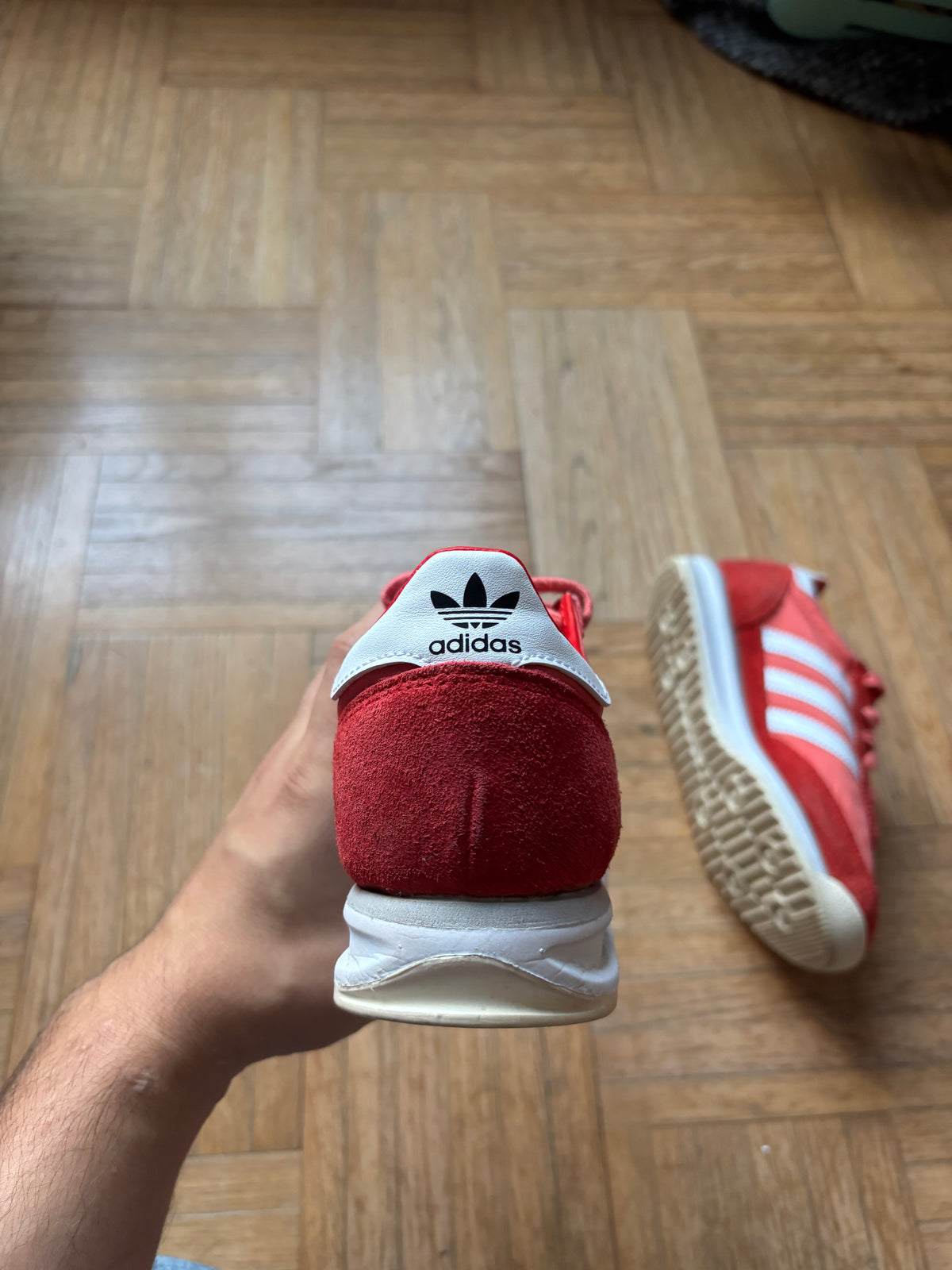 Adidas SL72 Rose Rouge Blanc | Sneakers Vintage - 36