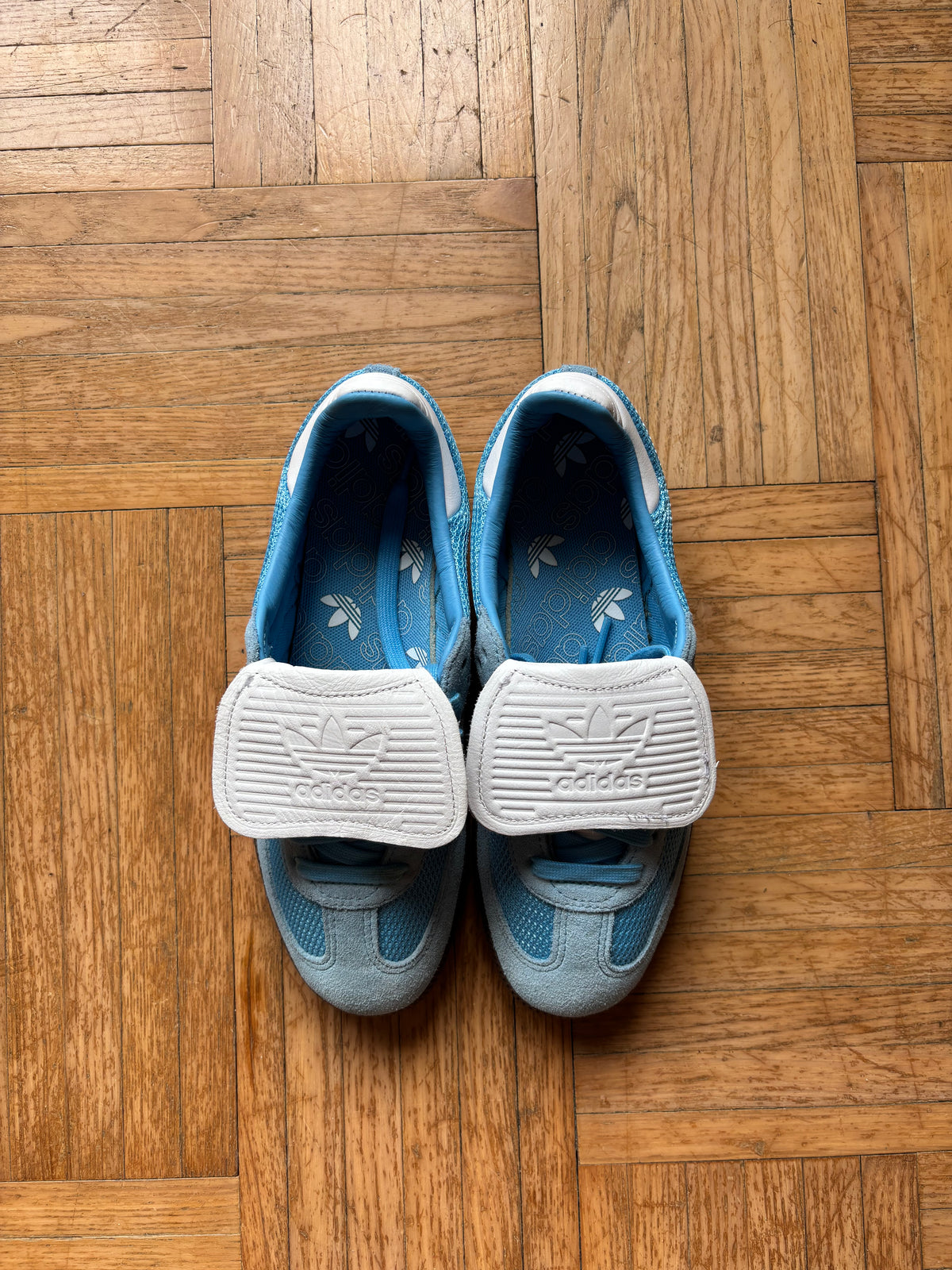 Adidas Samba Bleu Ciel Blanc | Sneakers Vintage - 38