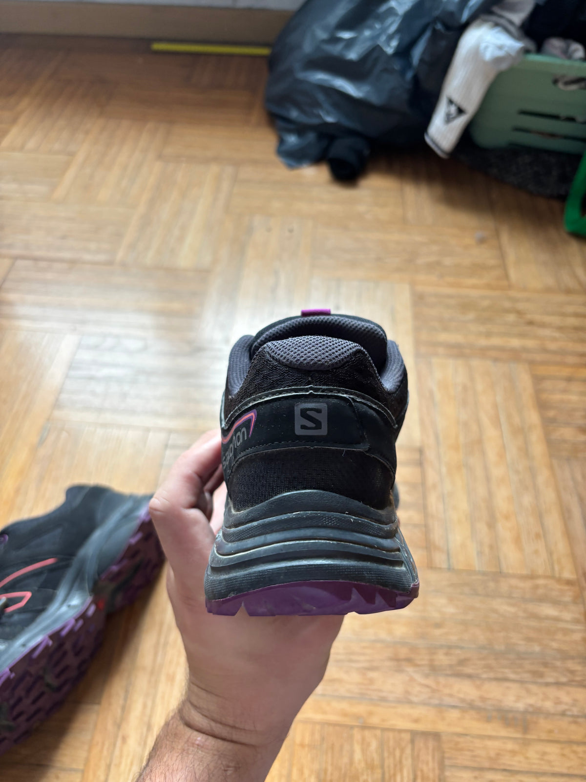 Salomon XT-Wings Noir Violet Rose | Chaussures Trail - 39