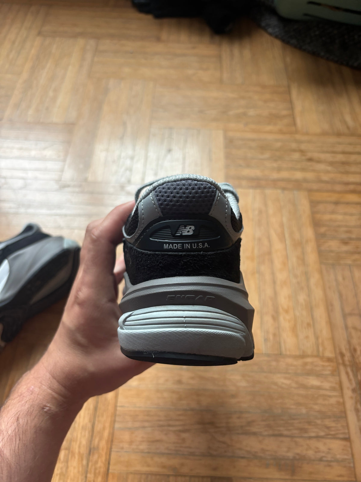 New Balance 990 Noir Gris | Baskets Rétro Vintage - 38