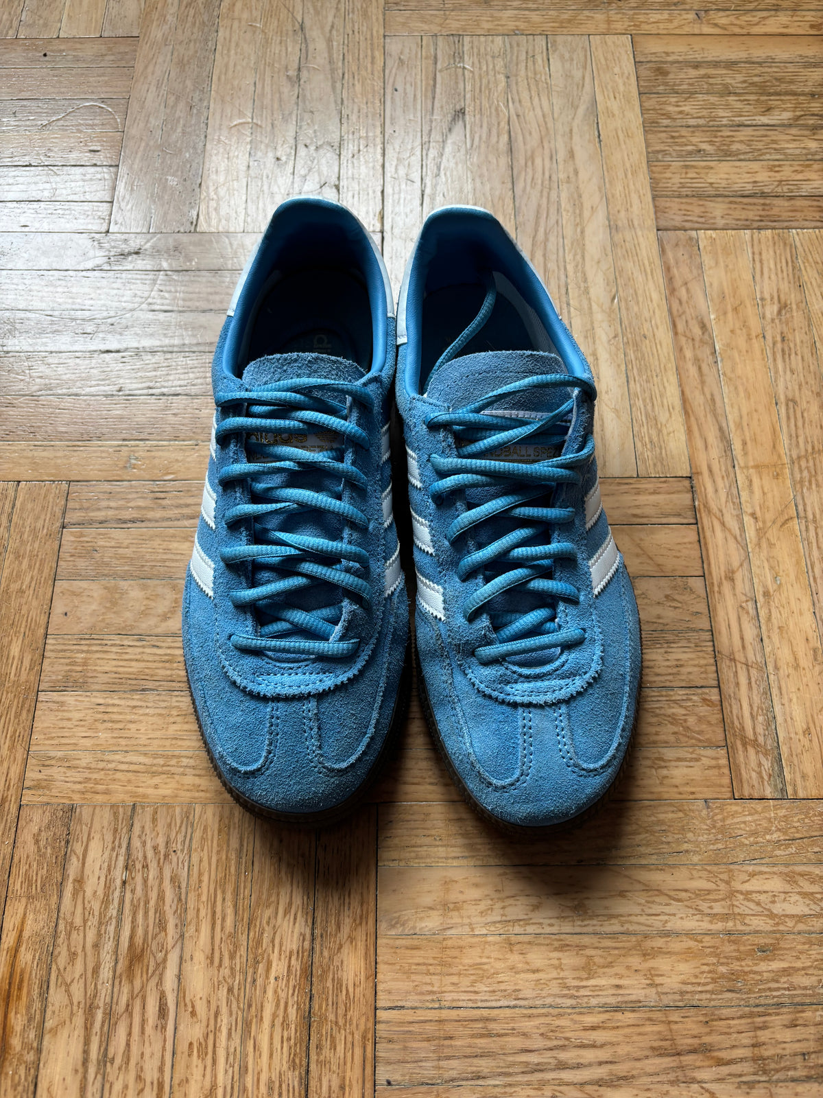 Adidas Handball Spezial Bleu Ciel Blanc | Baskets Rétro - 37