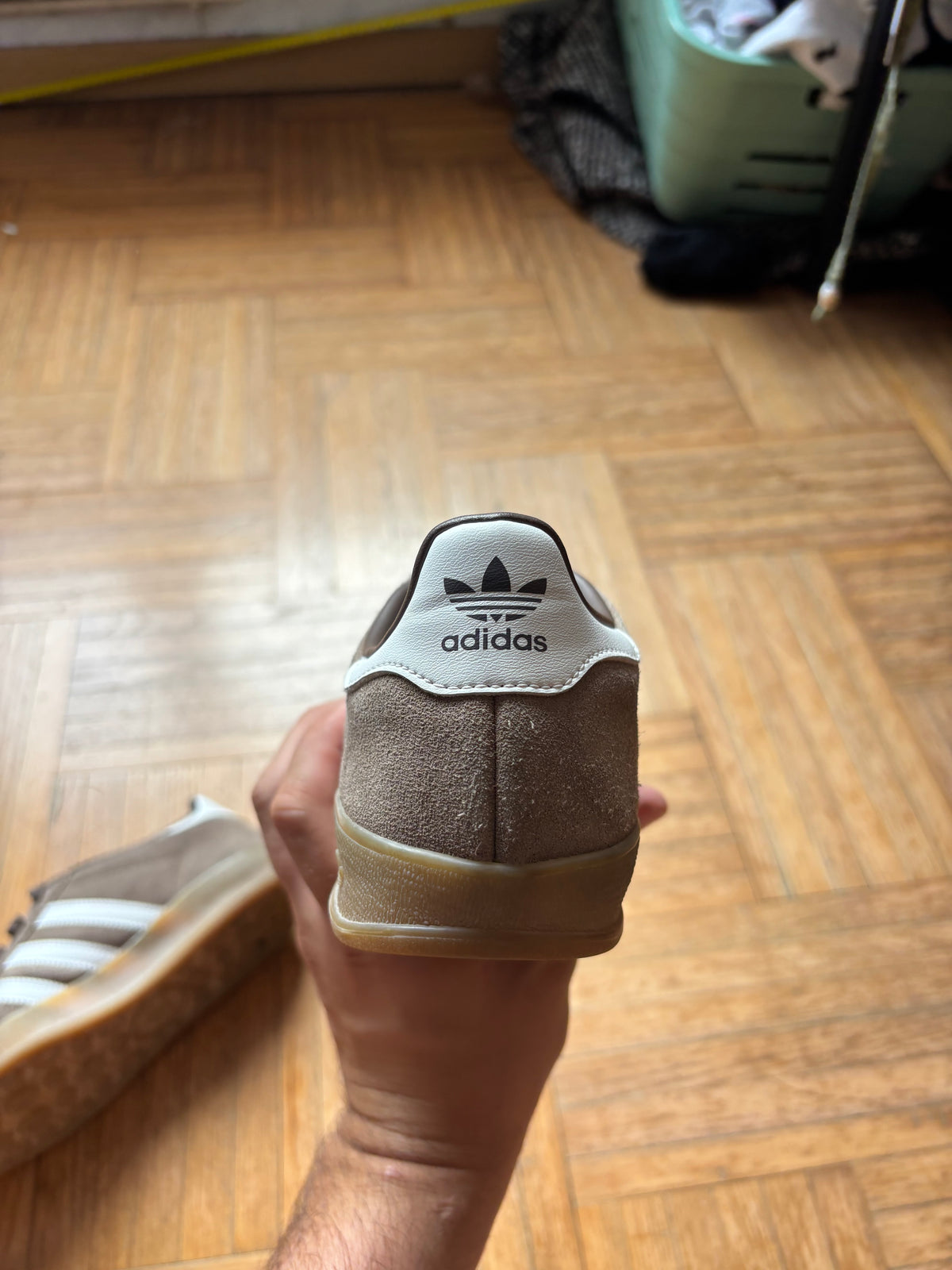 Adidas Gazelle Marron Blanc | Sneakers Vintage - 36