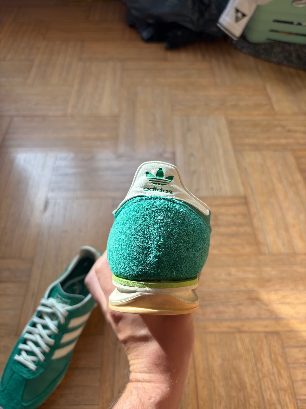 Adidas SL 72 Vert Émeraude Blanc | Baskets Rétro - 38.5
